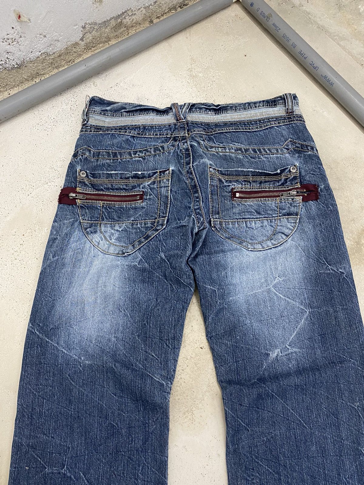 GOSTAR DE FUGA × Japanese Brand Daily Topics Japan Denim Clawn Mark Washed Straight Cut Size US 32 / EU 48 - 10 Thumbnail