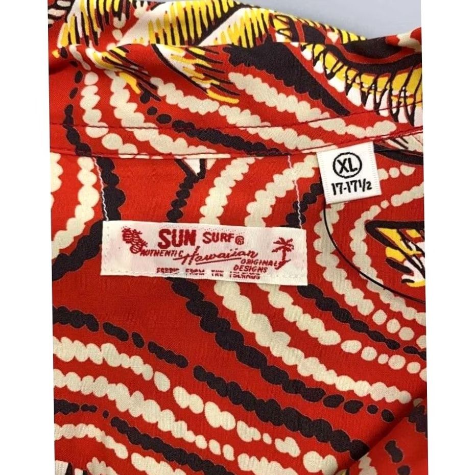 Sun Surf Sun Surf Shirt Aloha HAWAIIAN XL Multicolor 100% Rayon JAPAN Men Size US XL / EU 56 / 4 - 3 Thumbnail