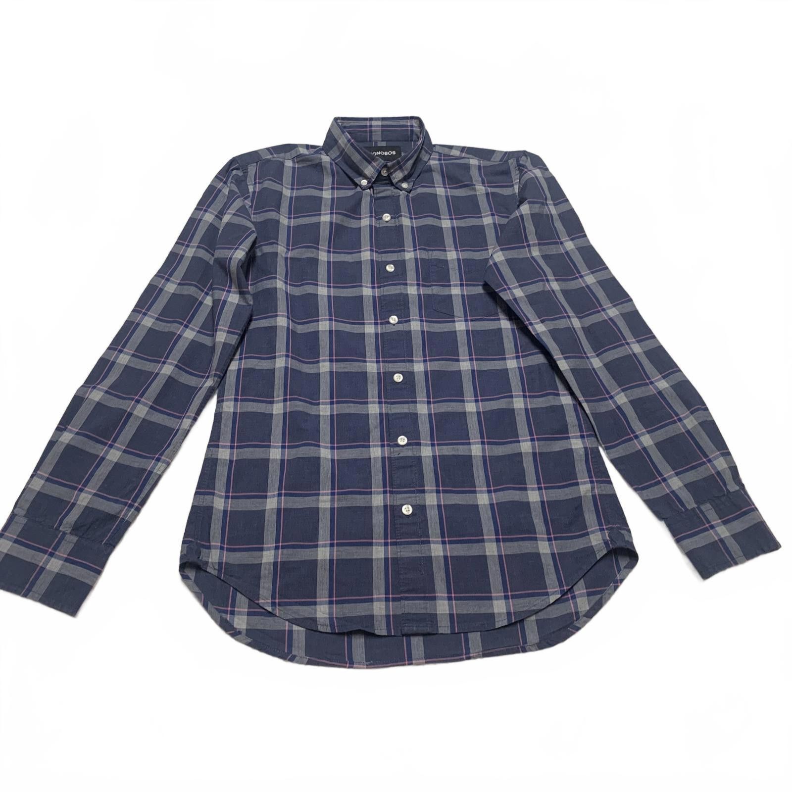 Bonobos Bonobos Men's Size Small Blue Tailored Fit Plaid Shirt Size US S / EU 44-46 / 1 - 1 Thumbnail