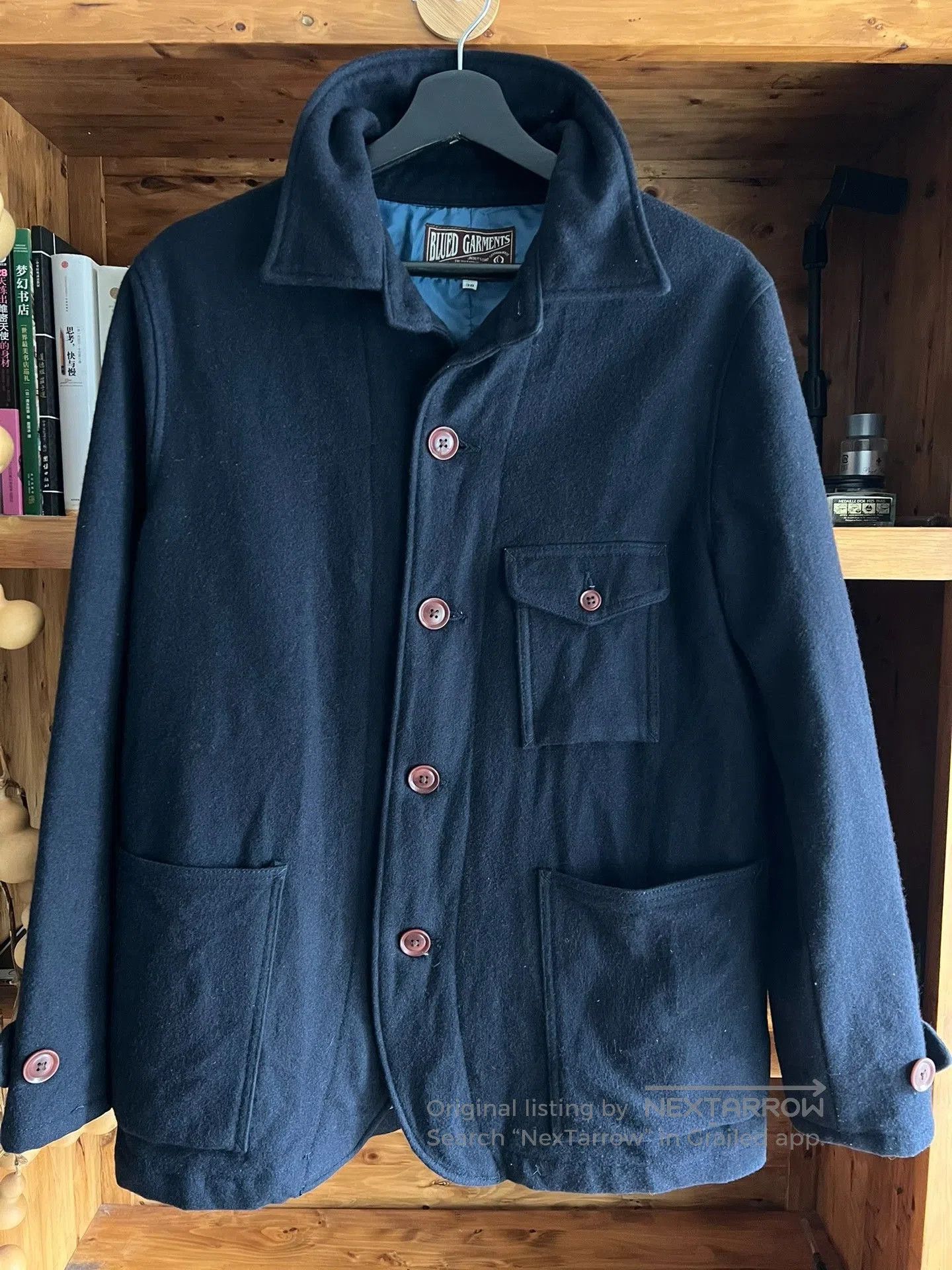 Momotaro Jeans momotaro wool jacket deep blue stylish design. Size US M / EU 48-50 / 2 - 1 Thumbnail