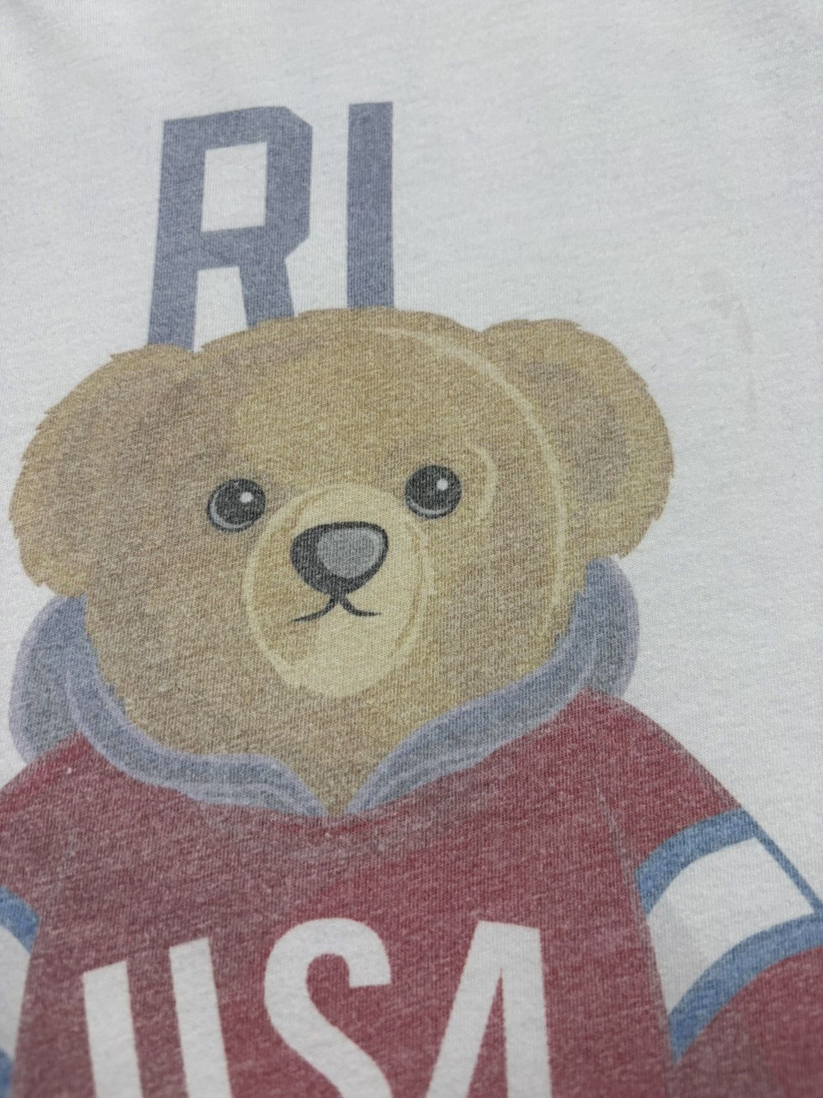 Polo Ralph Lauren Polo Ralph Lauren Polo Bear USA RL Hockey Tee White S Y2K Size US S / EU 44-46 / 1 - 7 Thumbnail