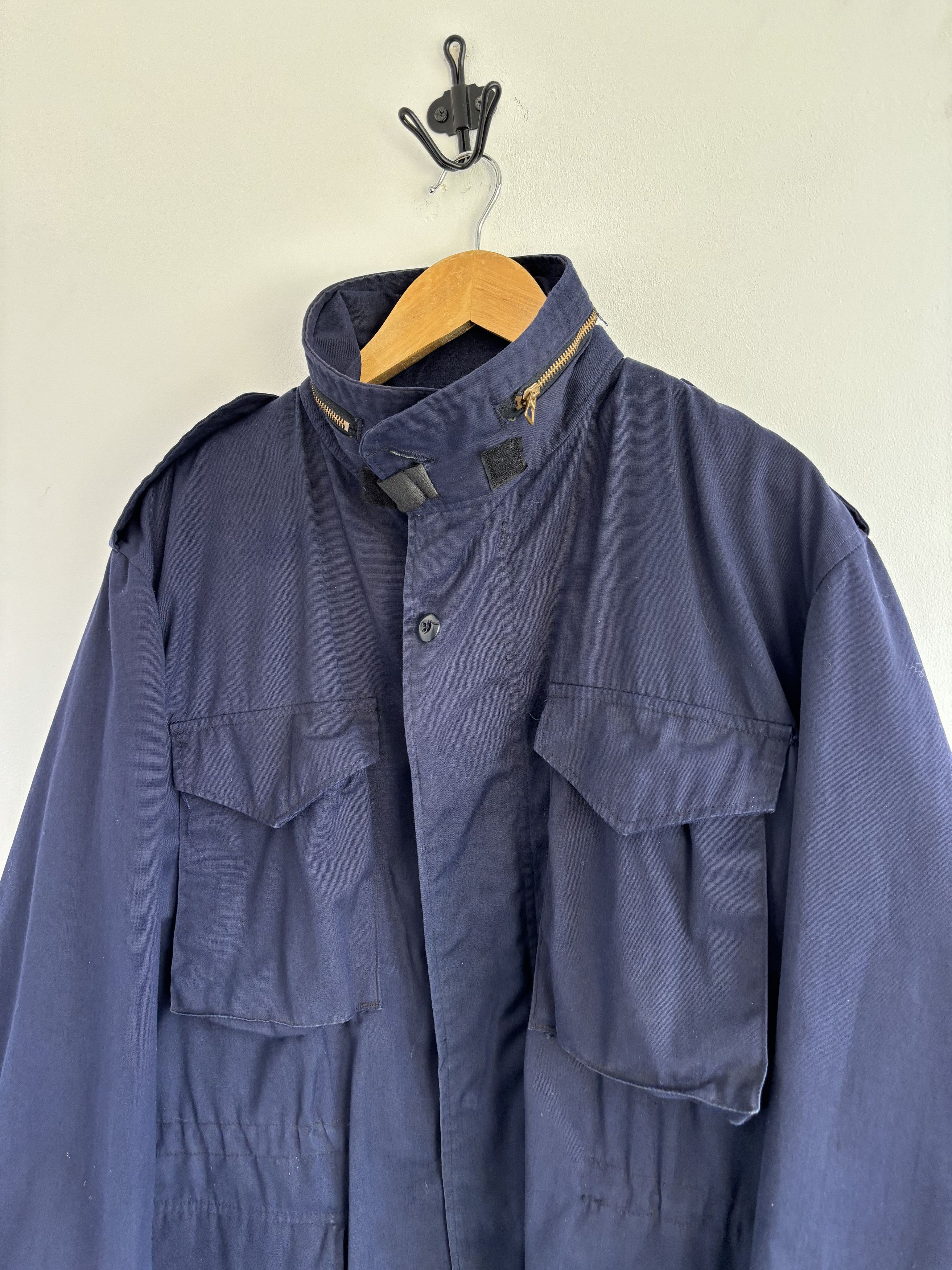 Japanese Brand Vintage Deadstock M65 Navy Scovill Zipper Jacket Size US L / EU 52-54 / 3 - 2 Thumbnail