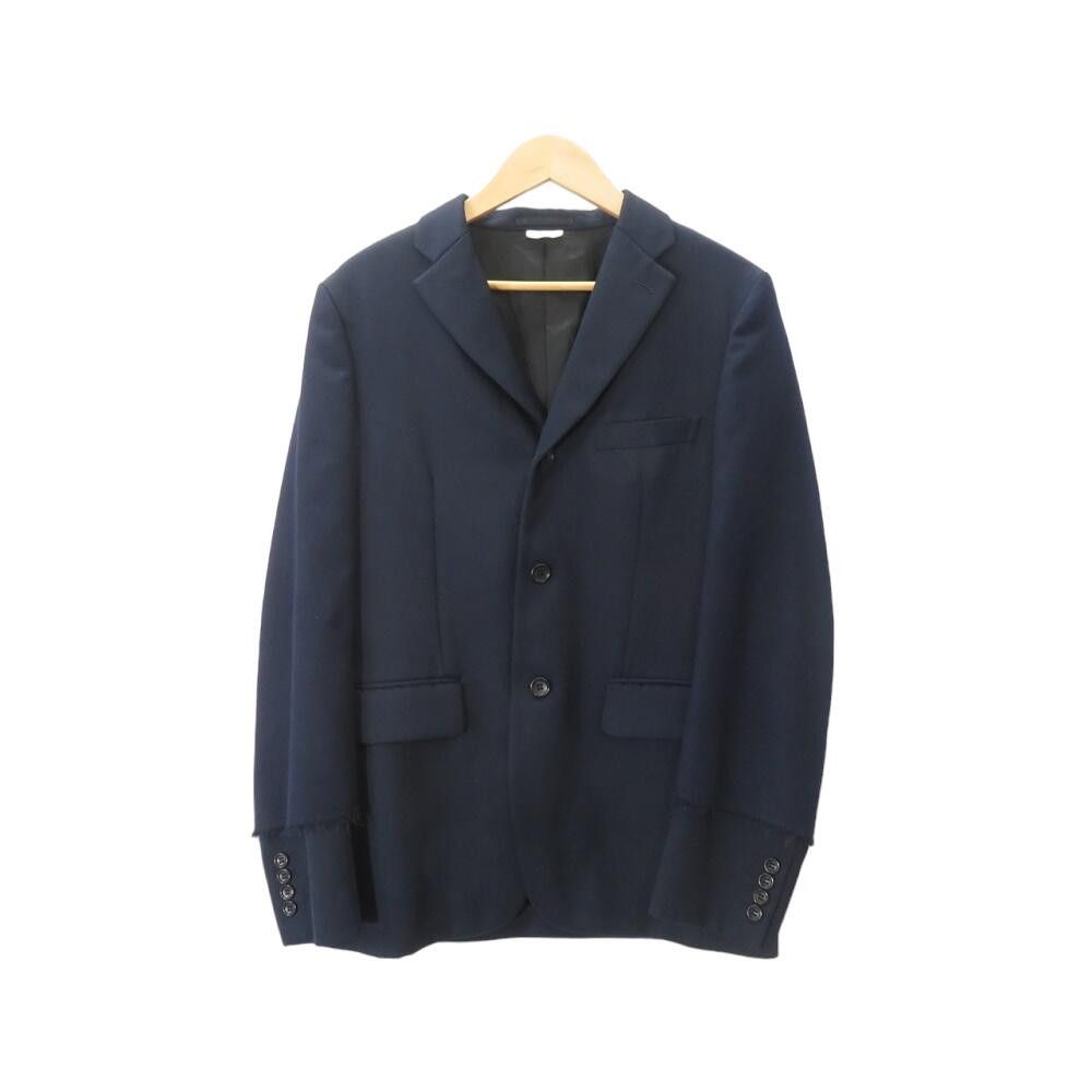 Comme des Garcons Homme Jacket Poly Wool Gabardine Tailored Navy Size US M / EU 48-50 / 2 - 1 Thumbnail