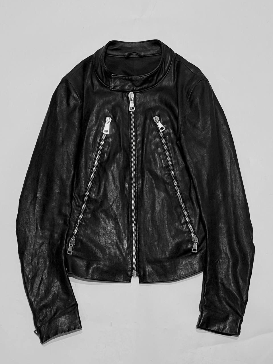 Maison Margiela 5 Zip Leather Jacket | Grailed