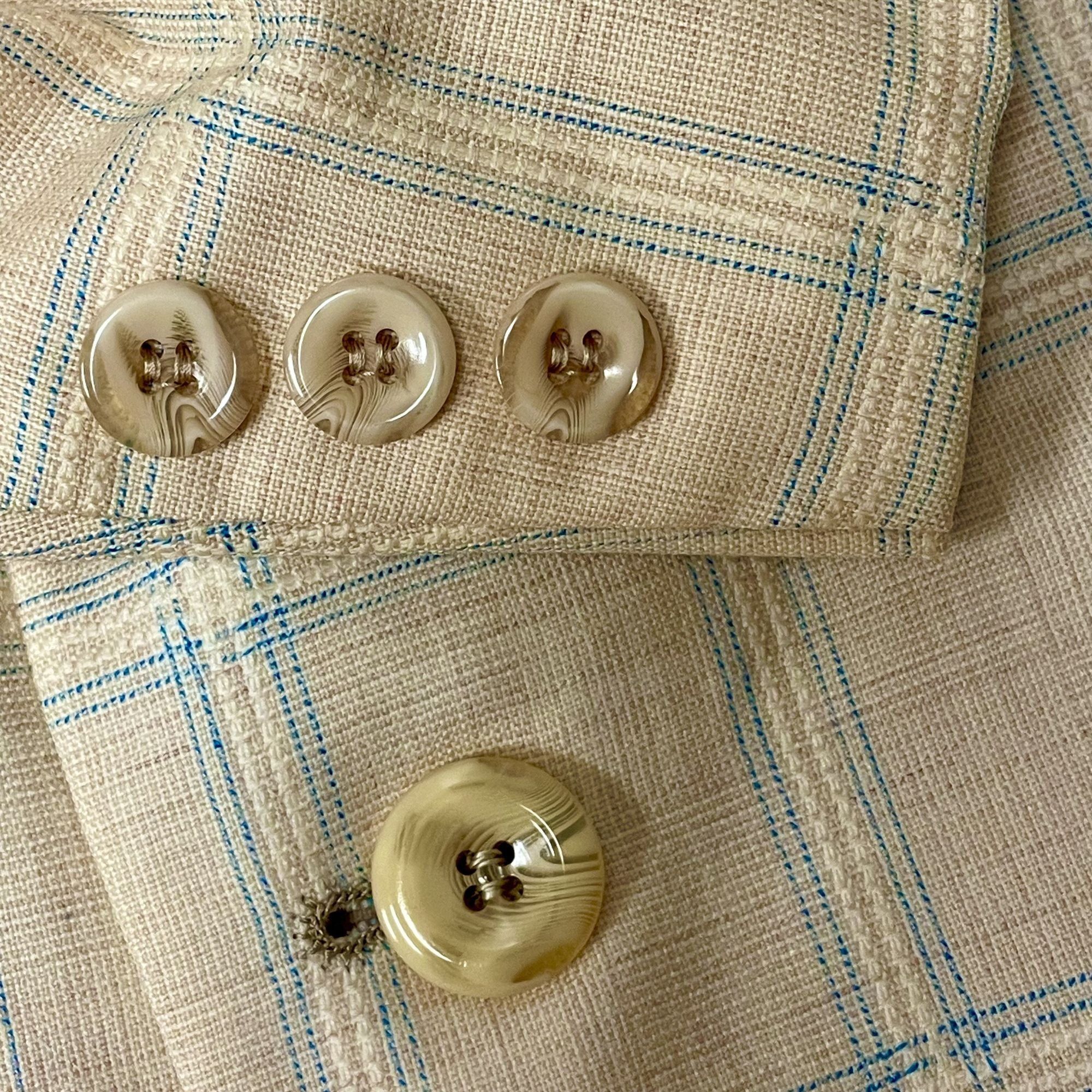 Other 2 pc Vtg Union Made OVERCHECK MoD Disco Bell Bottom Suit Size 38R - 6 Thumbnail