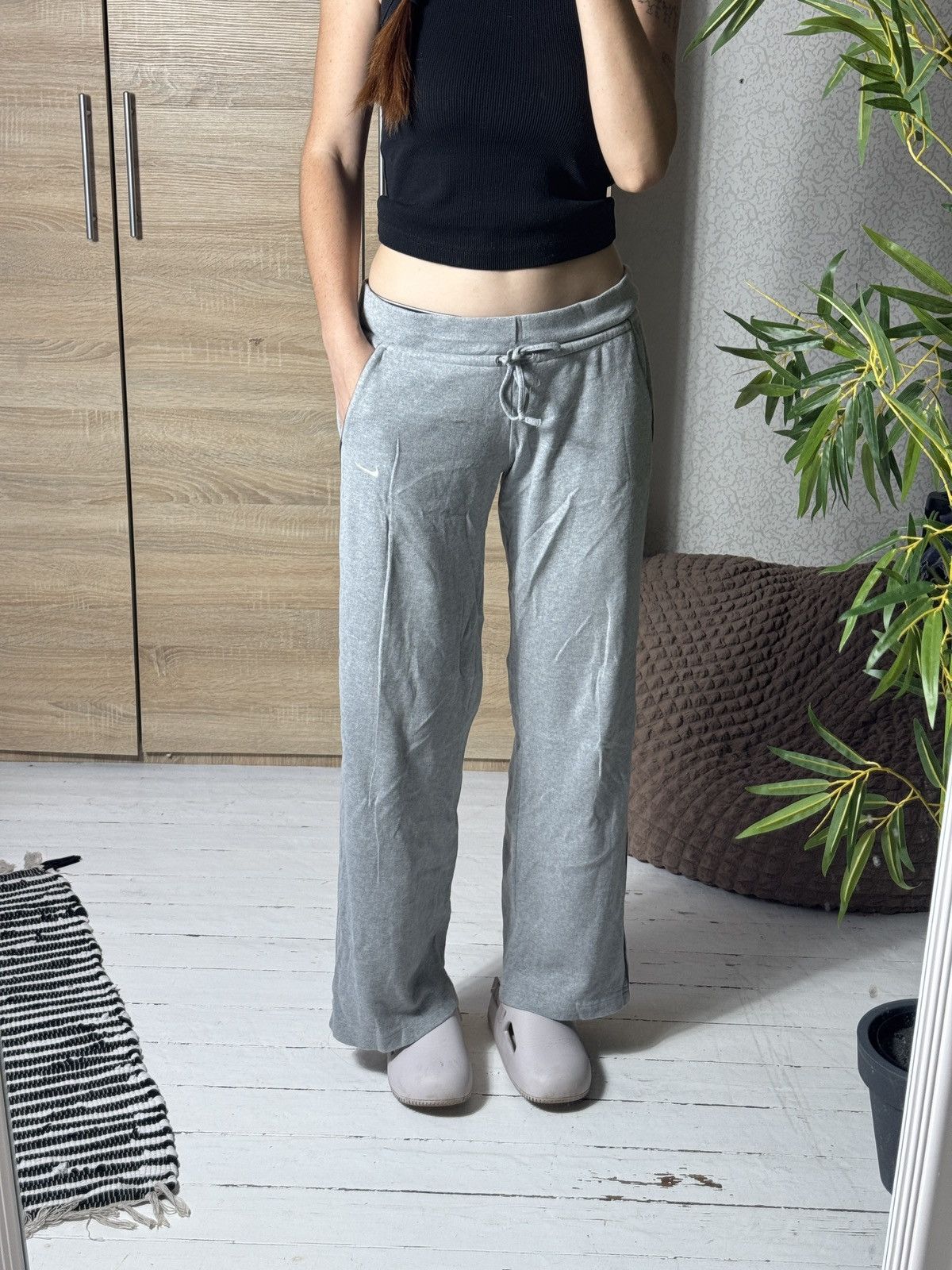 Nike VINTAGE NIKE MINI SWOOSH 2000s GRAY PANTS Size 30" / US 8 / IT 44 - 3 Thumbnail