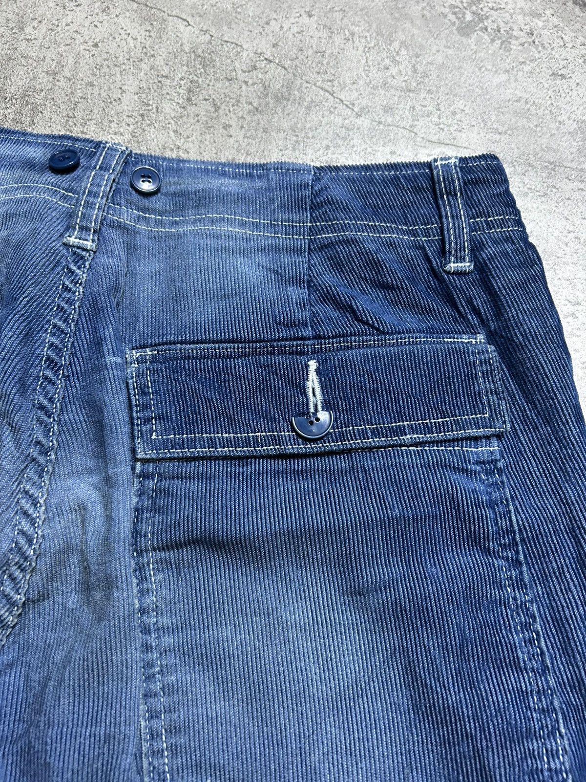 Ne-Net Ne Net by Issey Miyake Blue Corduroy Pants Size US 30 / EU 46 - 11 Thumbnail