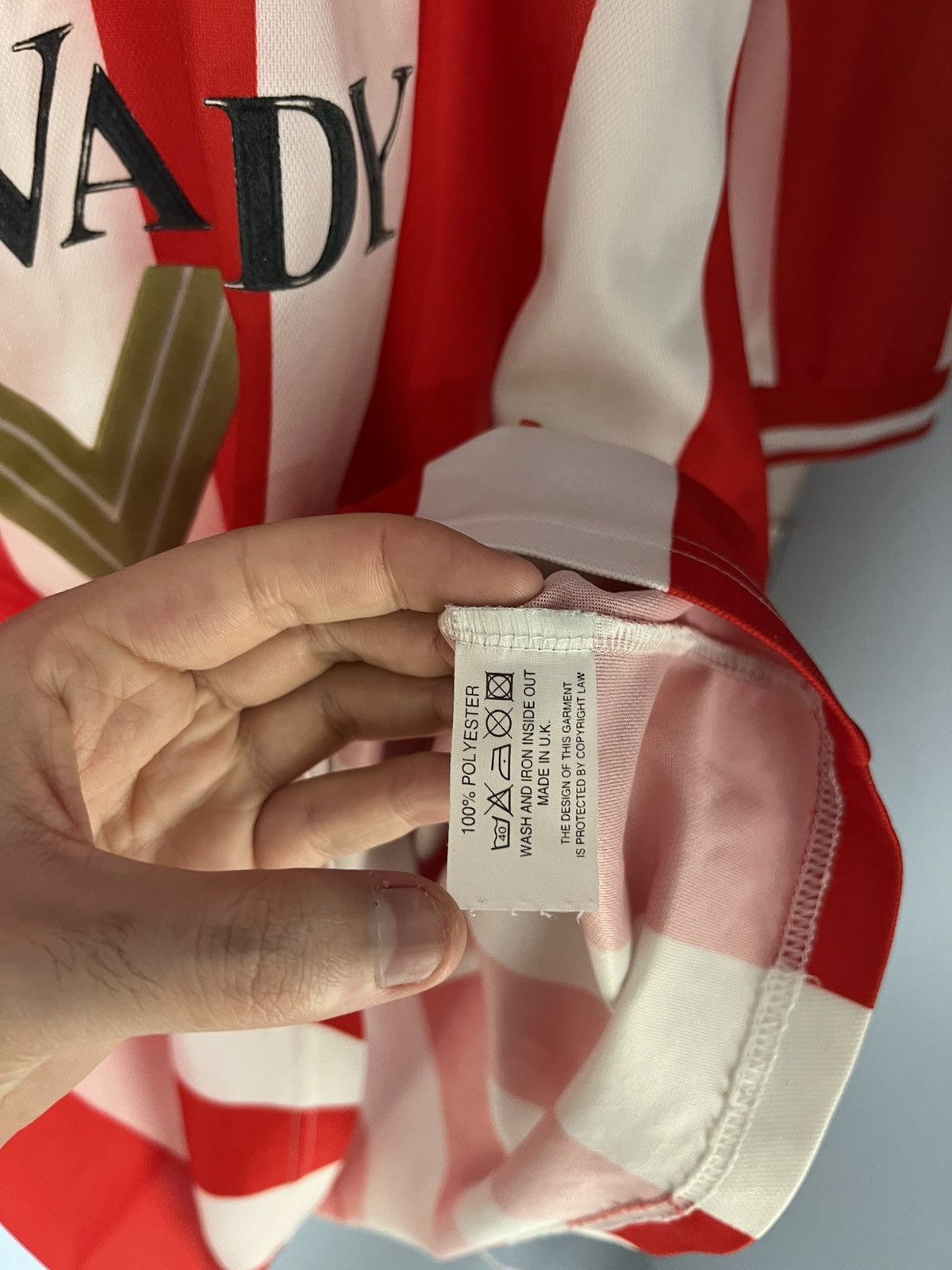 Asics VINTAGE ASICS FC SUNDERLAND ENGLAND SOCCER JERSEY RETRO 90s Size US XXL / EU 58 / 5 - 13 Thumbnail