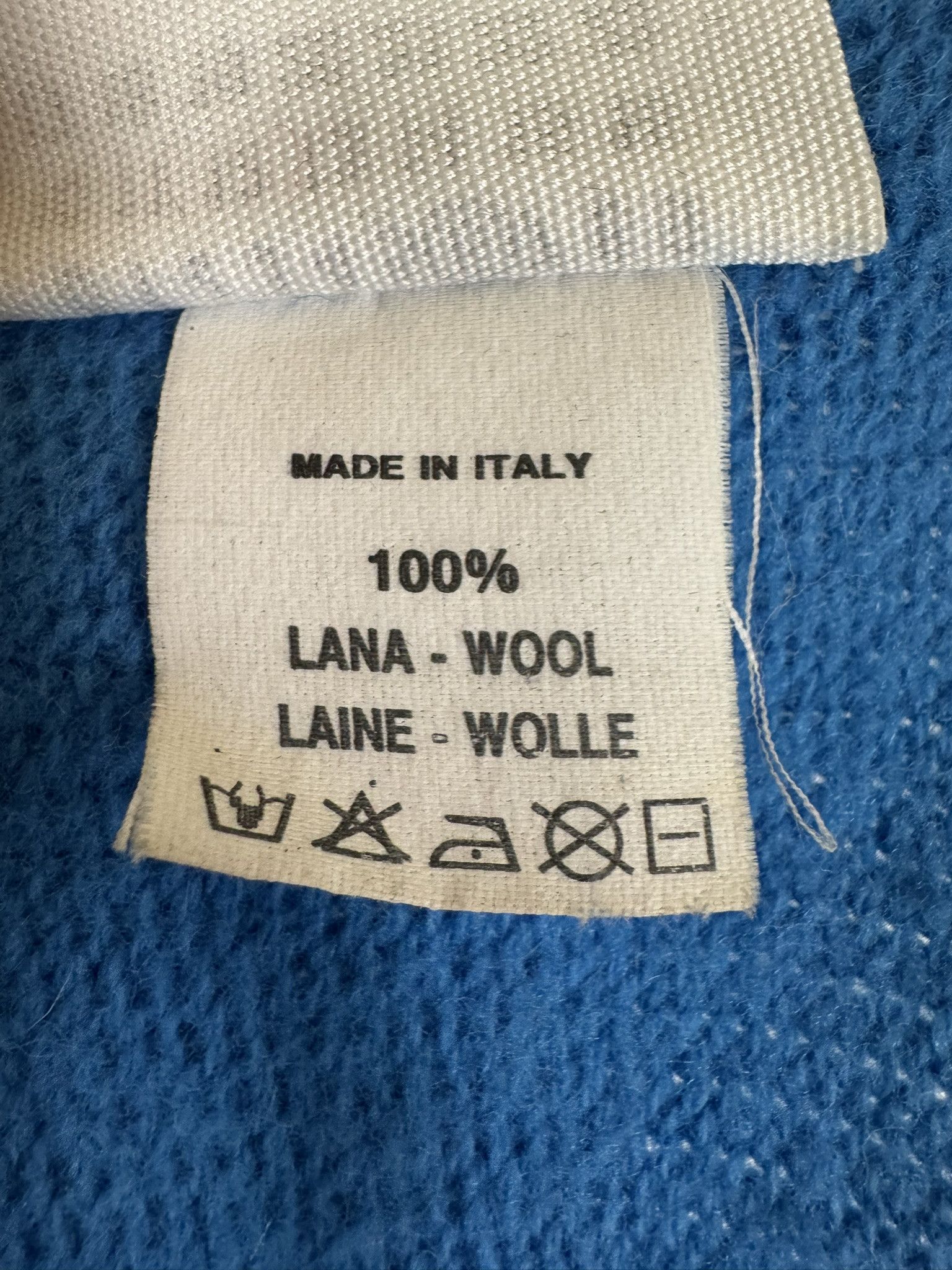 Maison Margiela Martin Margiela Blue Wool Scarf Wrap Skirt Miss Deanna Size ONE SIZE - 5 Thumbnail