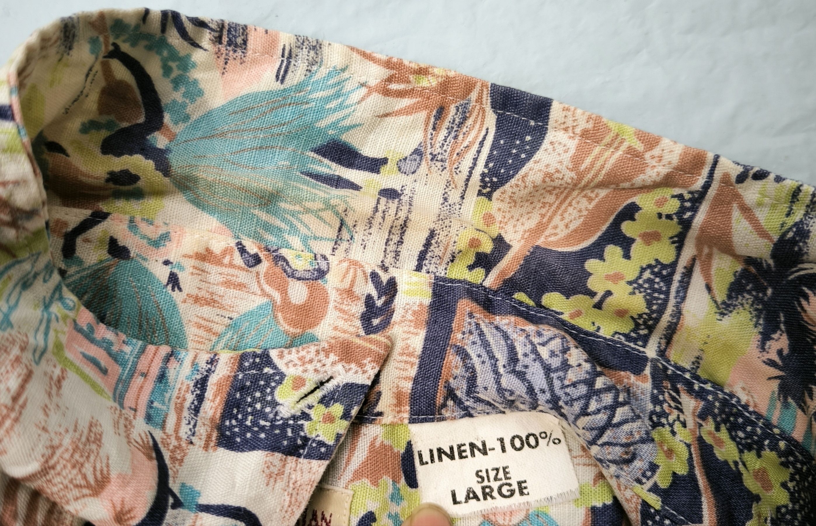 Sun Surf × Toyo Enterprises SUN SURF linen pullover hawaiian shirt Size US L / EU 52-54 / 3 - 4 Thumbnail