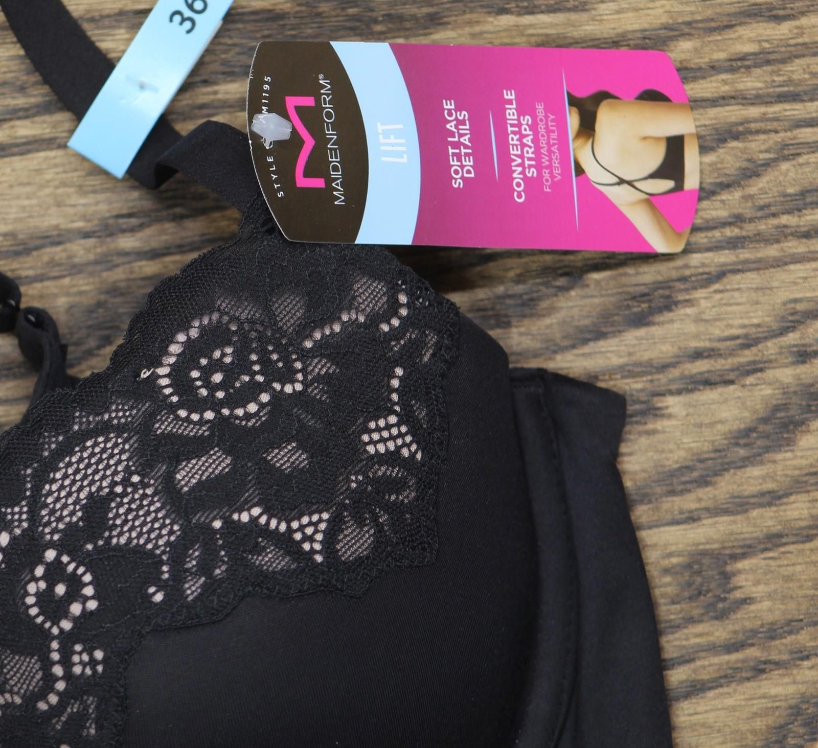Other Nwt Maidenform Lift Straps 1195 Black / Evening Blush 36c Size ONE SIZE - 3 Thumbnail