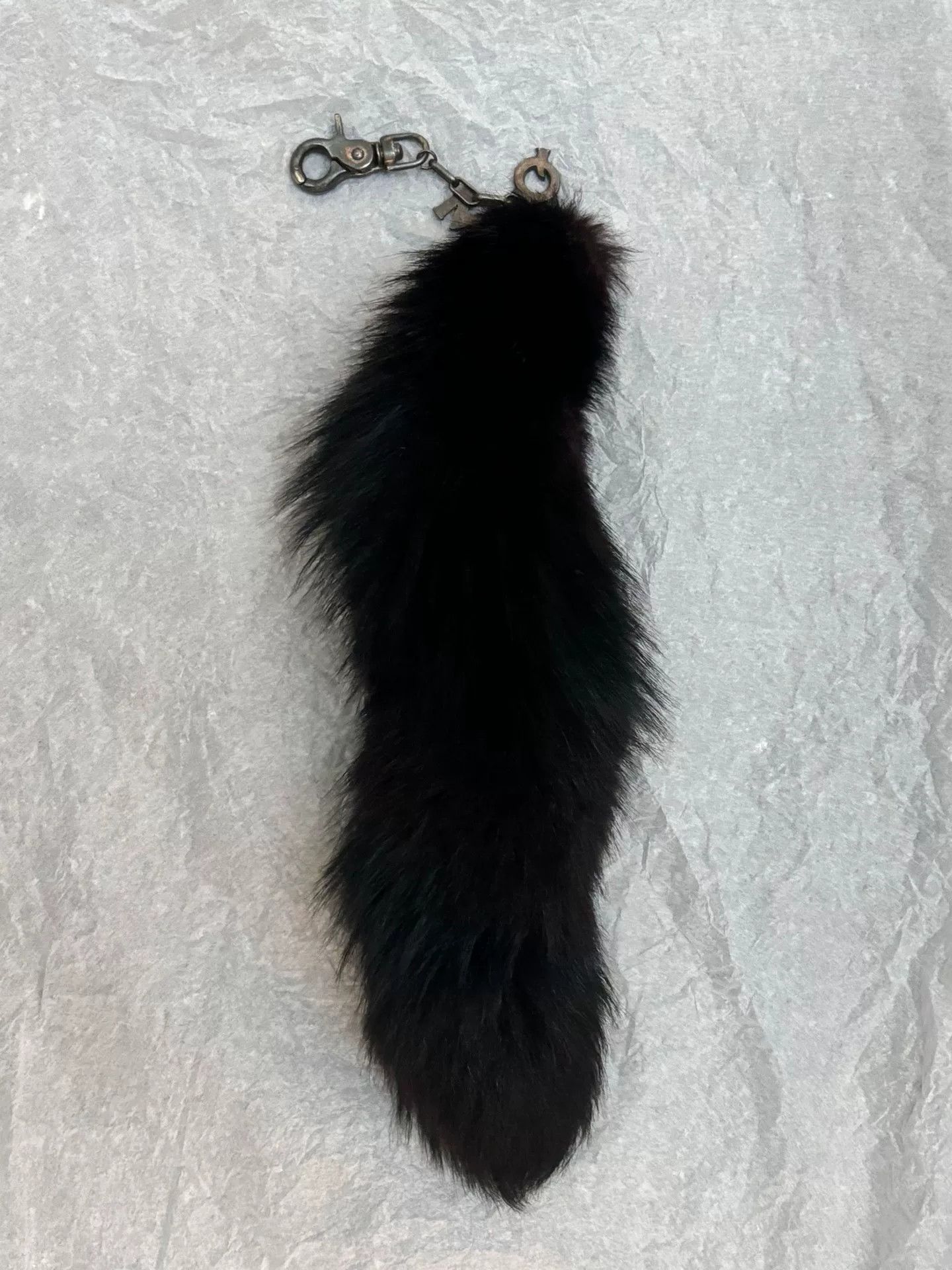 McQ Alexander McQueen black faux fur keychain accessory Size ONE SIZE - 1 Thumbnail