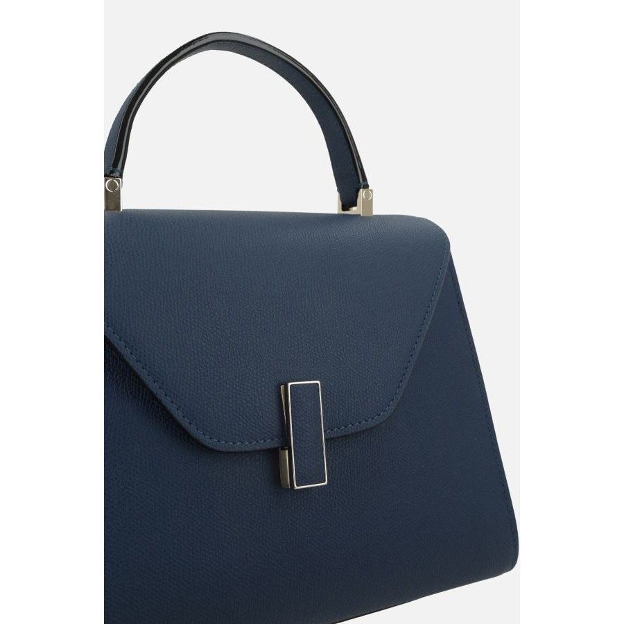 Valextra VALEXTRA Iside Medium Blue Grainy Leather Handbag New & Auth Size ONE SIZE - 4 Thumbnail