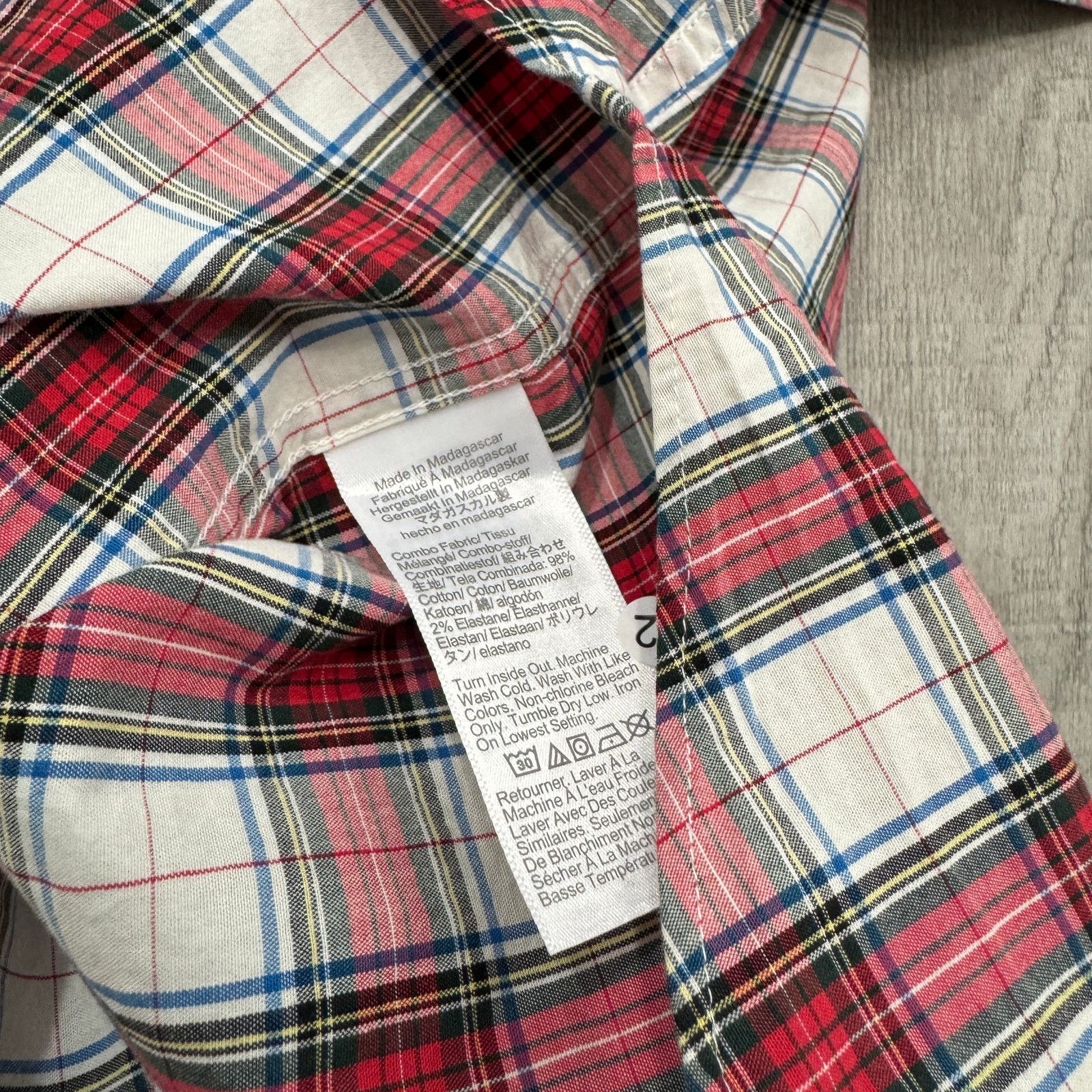 J.Crew J Crew Classic Fit Shirt Mens Medium Red Plaid Check Preppy Size US M / EU 48-50 / 2 - 5 Thumbnail