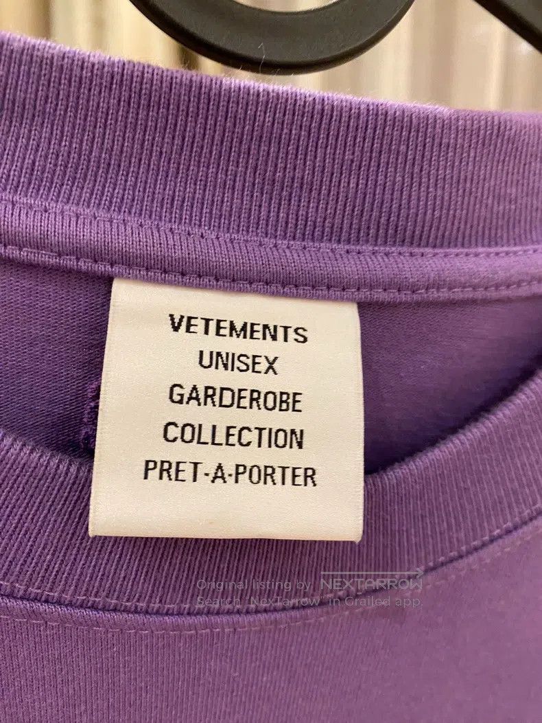 Vetements Vetements Purple printed T-shirt Size US S / EU 44-46 / 1 - 4 Thumbnail