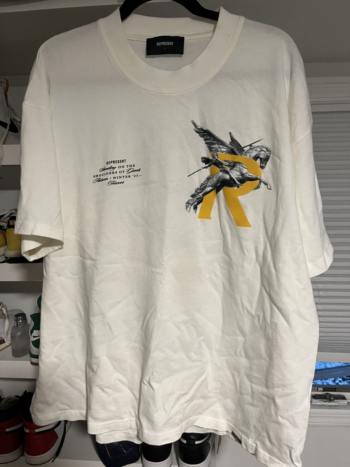 Represent Clo. Represent t shirt - Large - Winter 23 white Size US L / EU 52-54 / 3 - 1 Thumbnail