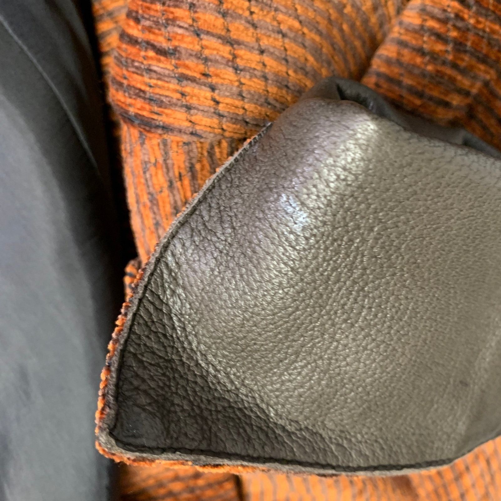 Akris AKRIS Orange Polyester Cotton Velvet Leather Cuffs Blazer Size M / US 6-8 / IT 42-44 - 11 Thumbnail