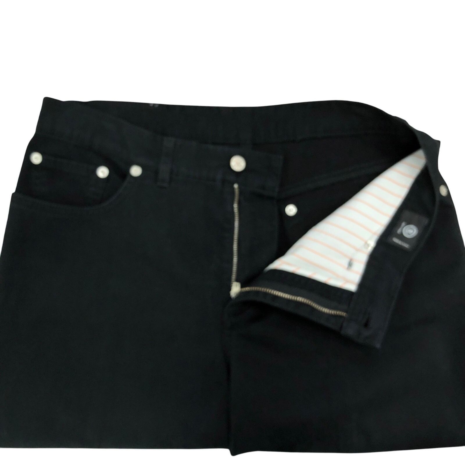 Bogner Bogner Womens Size 10 Long Jeans Straight Leg Stretch Black Size 32" / US 10 / IT 46 - 16 Thumbnail