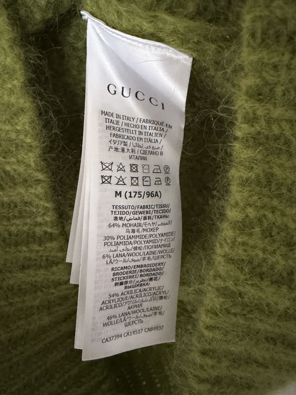 Gucci Gucci Green Mohair Jumper GG Logo Rare Knit - Medium Size US M / EU 48-50 / 2 - 6 Thumbnail