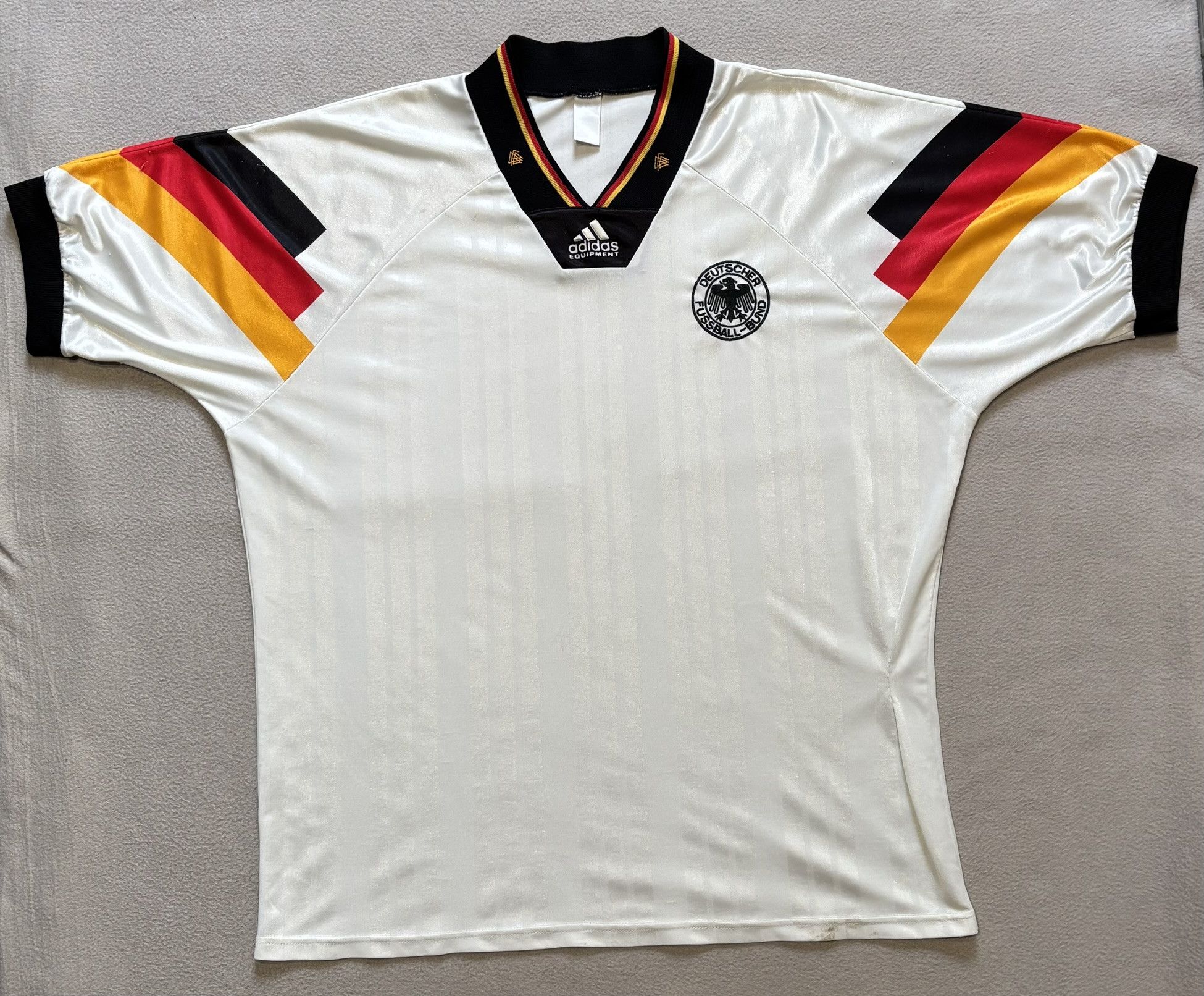 Adidas Germany 1992 Adidas Football Jersey Size XXL Size US XXL / EU 58 / 5 - 5 Thumbnail