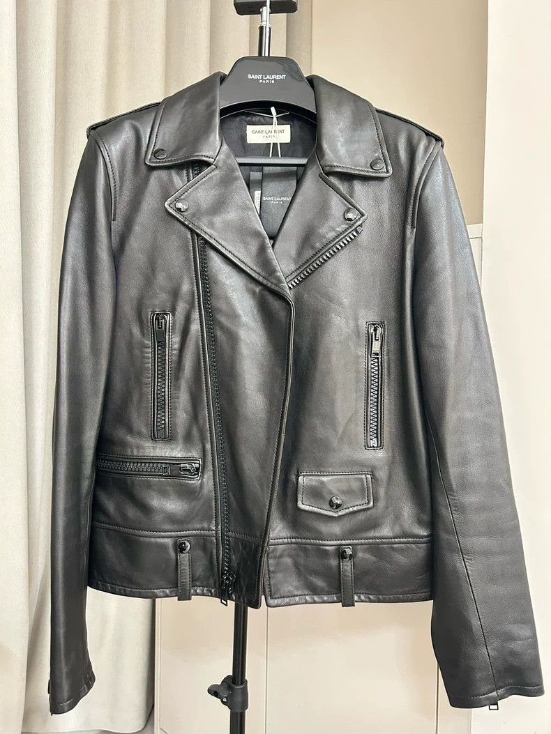 Saint Laurent Paris Saint Laurent Black Leather Rider Jacket- DMC Size US L / EU 52-54 / 3 - 1 Thumbnail