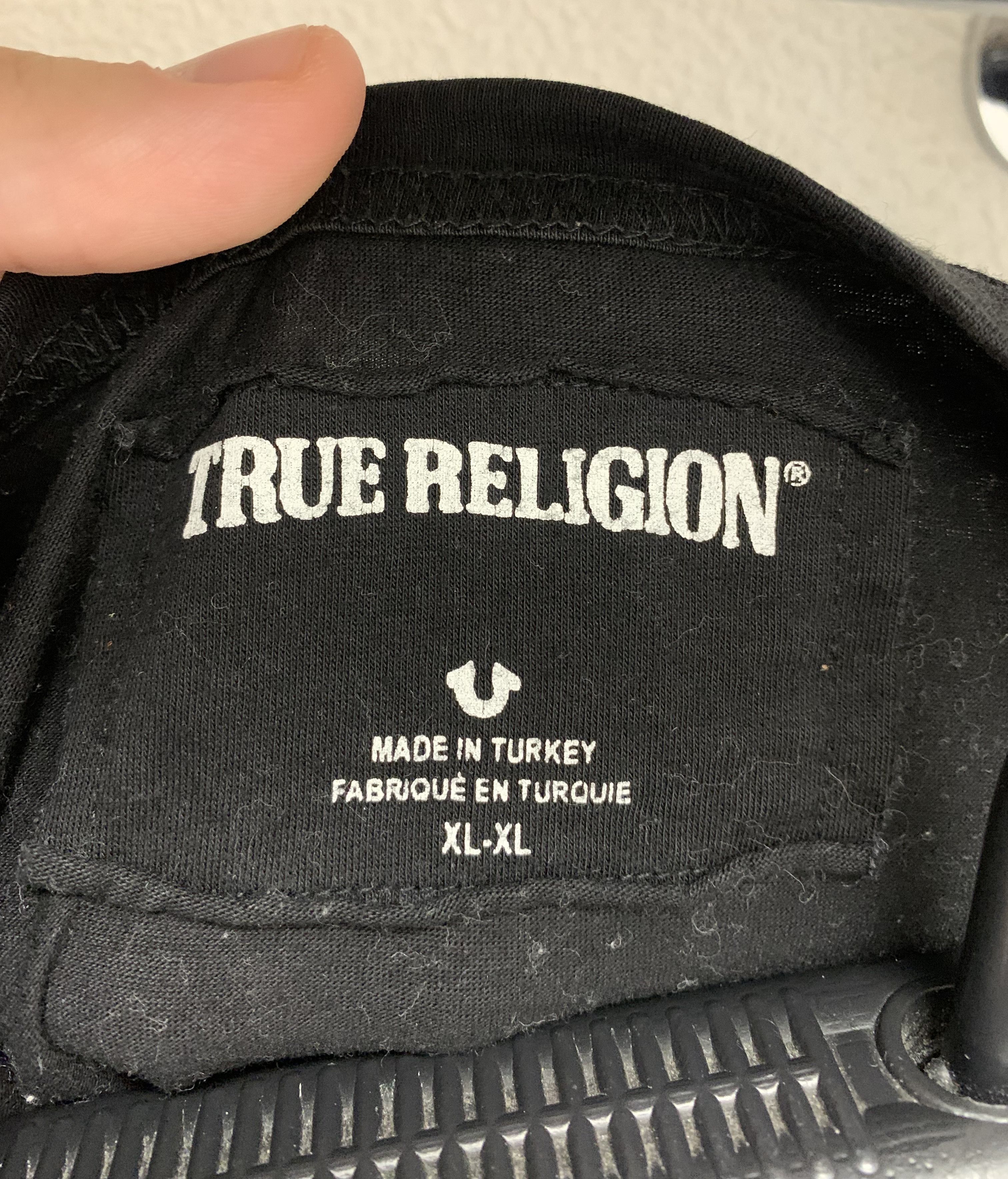 True Religion True religion usa black t-shirt big logo Xl Size US XL / EU 56 / 4 - 5 Thumbnail