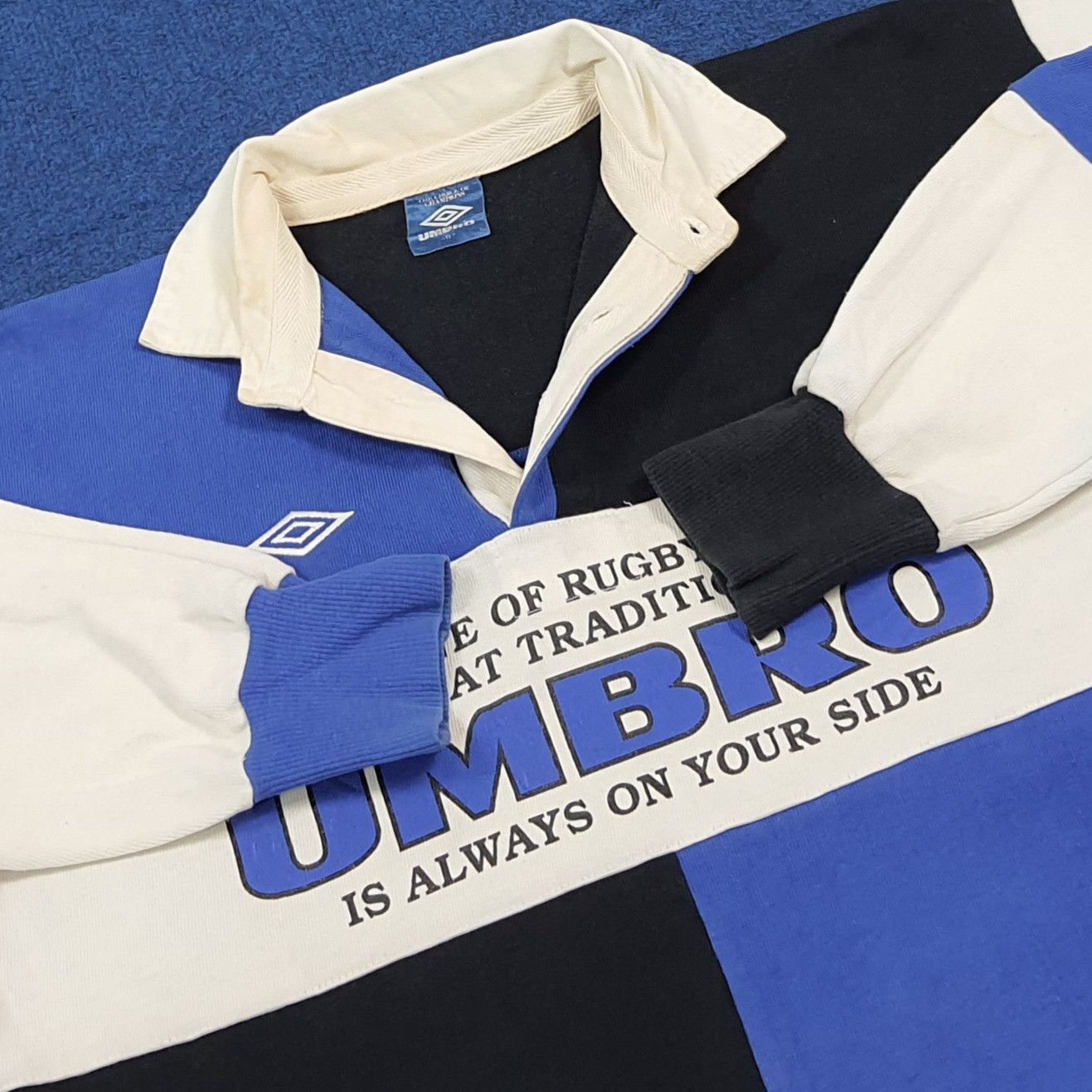 Umbro Vintage 90s Umbro Rugby Shirt Retro Japan C301N40 Size US L / EU 52-54 / 3 - 4 Thumbnail