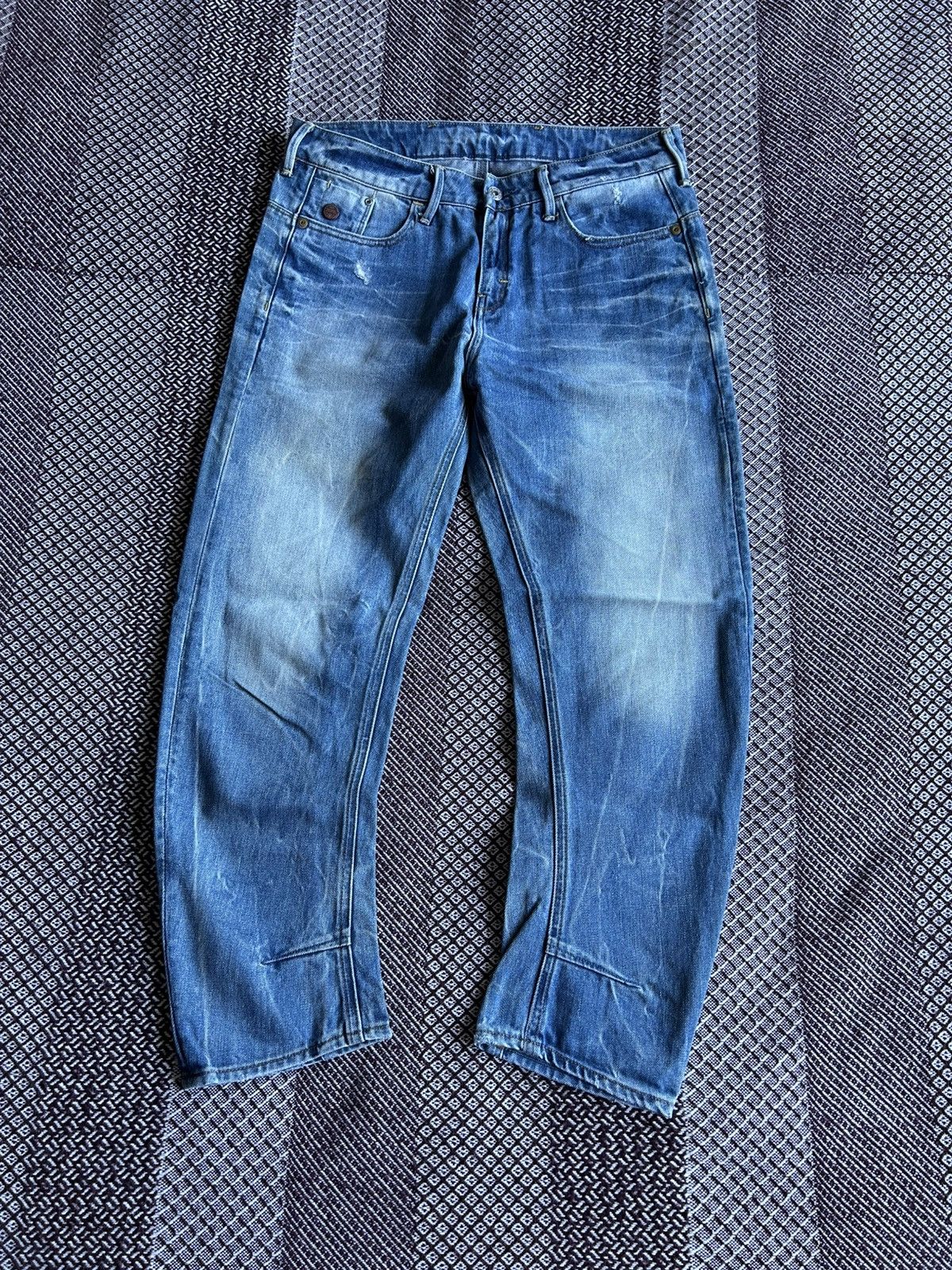G-Star × Jean G-star Raw Type 3D Loose Tapered Denim Jeans Washed Sz 28x34 Size US 28 / EU 44 - 7 Thumbnail