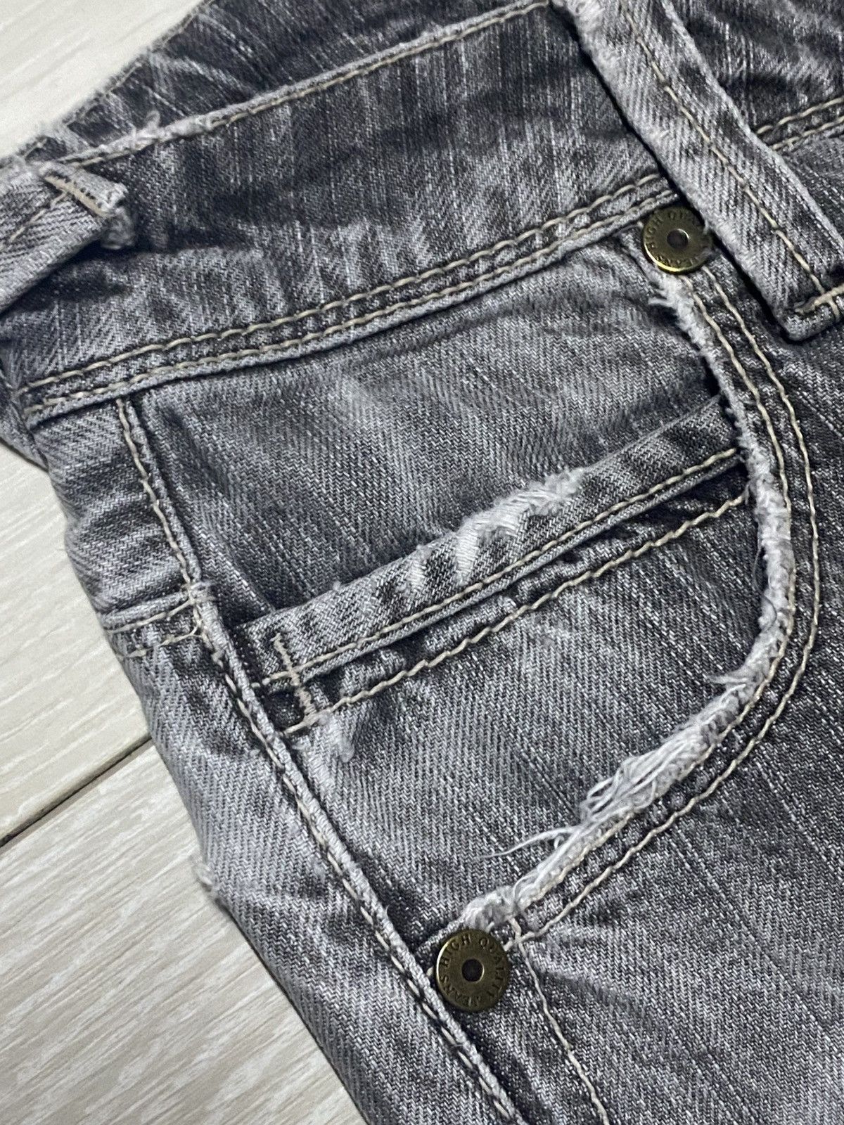 Japanese Brand Vintagw Japanese Brand Avail Garment Distressed Thunder Jean Size US 28 / EU 44 - 12 Thumbnail