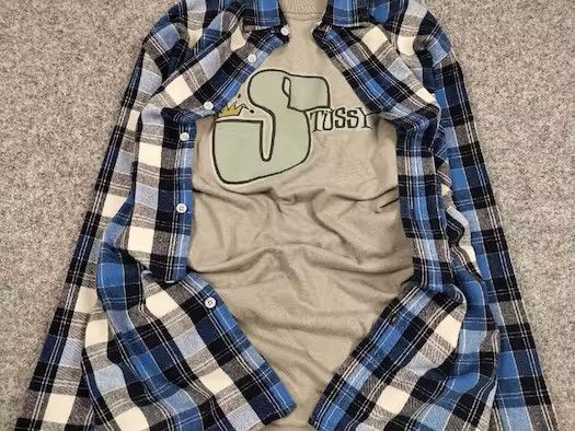 Flannel Vintage Flannel Shirt Travis Scott Style Streetwear Hype Size US L / EU 52-54 / 3 - 7 Thumbnail
