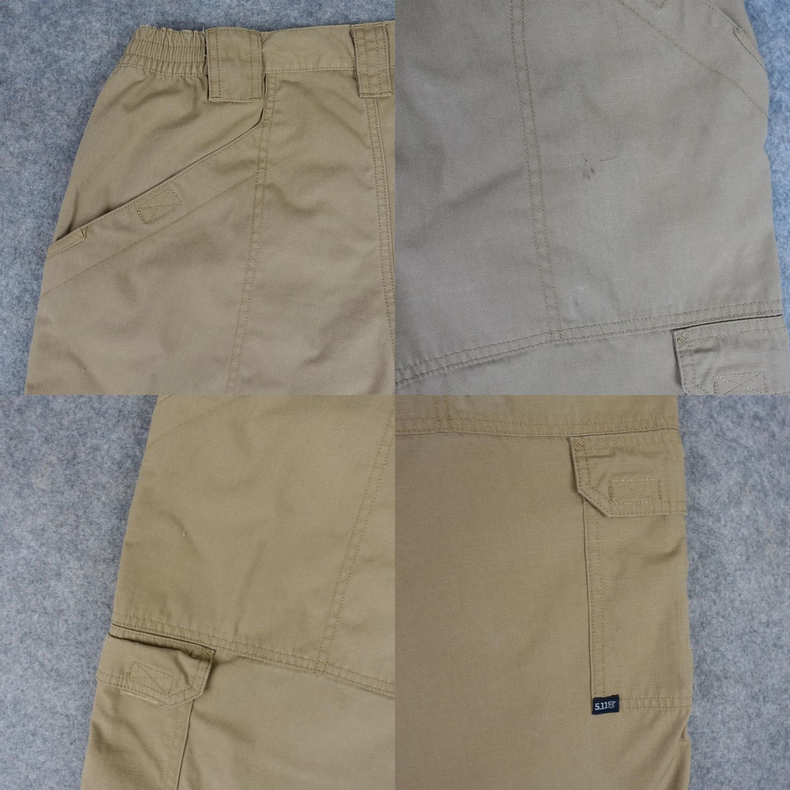 Vintage 5.11 Tactical Cargo Pants Mens 31x30 Beige Elastic Waist Ripstop Workwear Series Cargo Pants Mens Beige Size US 31 - 9 Thumbnail