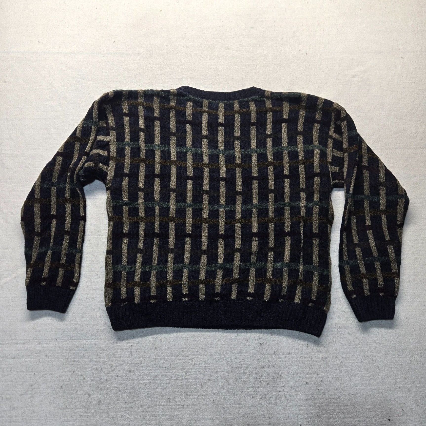 Vintage Ivy Crew Purple Knitted Pullover Sweater Men's Large Rayon Size US L / EU 52-54 / 3 - 6 Thumbnail