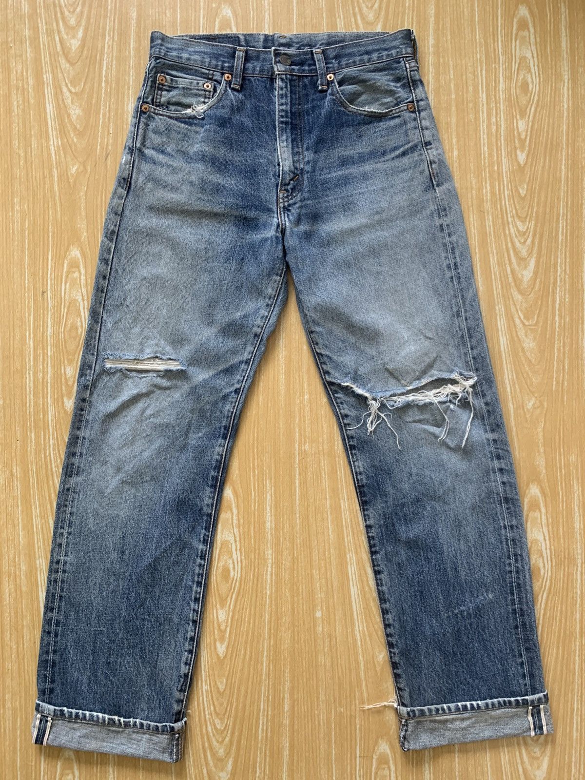 Levi's Rare.. Distressed Levi’s 502 Big E Made In Japan Size US 28 / EU 44 - 10 Thumbnail