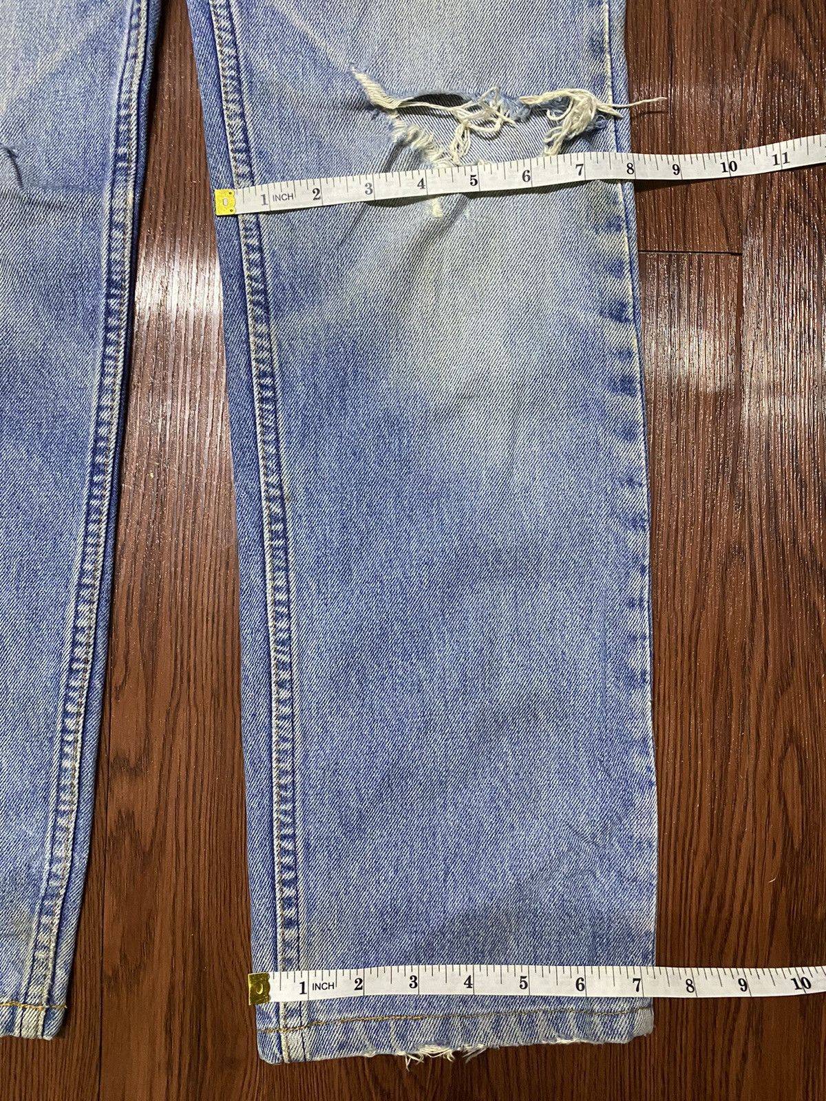 Levi's Vintage Clothing Vintage Levis515 Faded Wash Distressed Straight Jeans Size US 28 / EU 44 - 9 Thumbnail