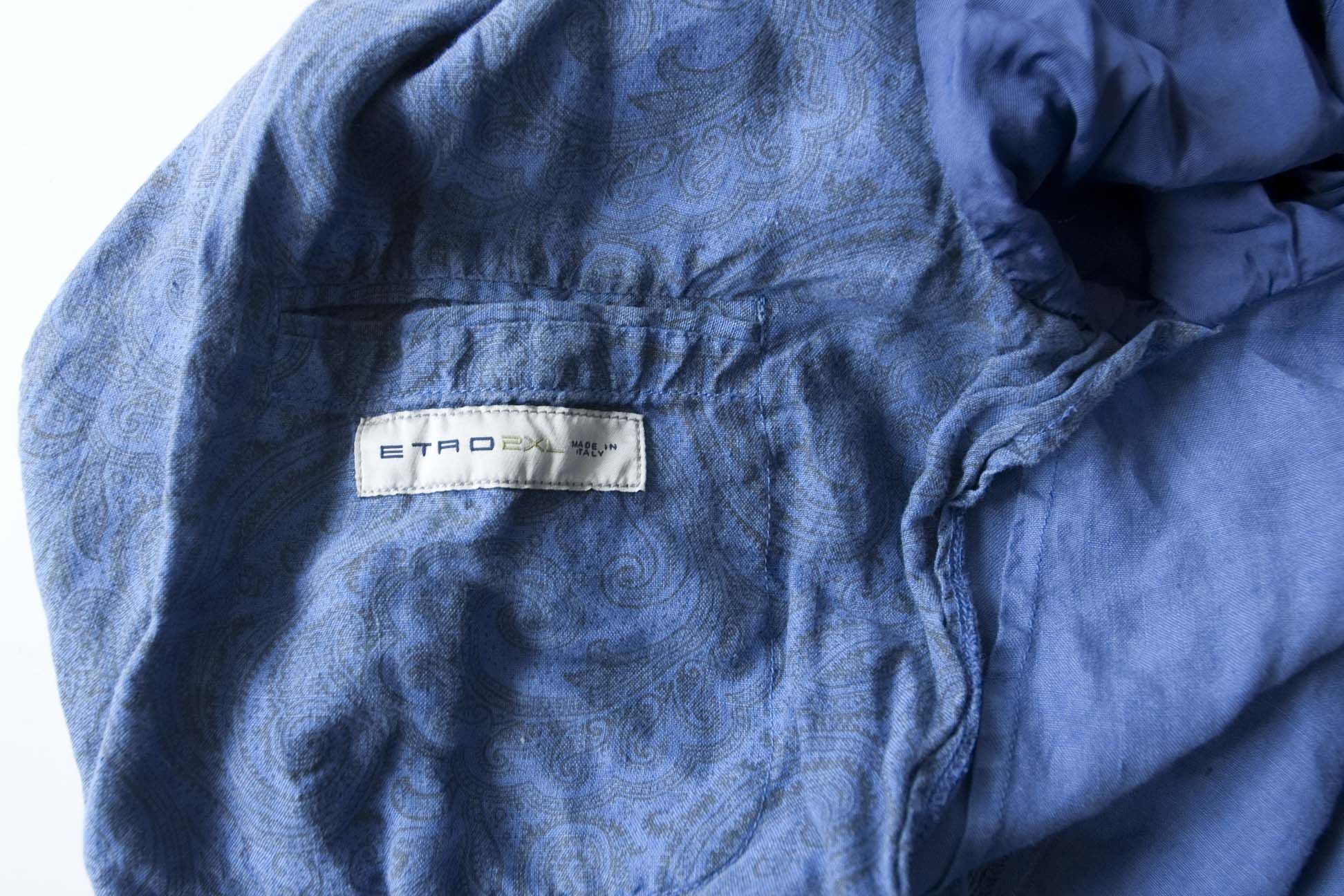 Etro Etro Jacket Paisley Size 2XL Surgeon Cuff Blue Size US XXL / EU 58 / 5 - 4 Thumbnail
