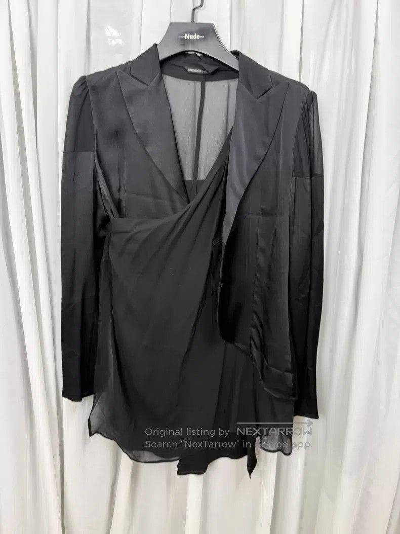 Other Yohji Yamamoto silk sheer panelled lightweight drape blaze Size M / US 6-8 / IT 42-44 - 7 Thumbnail