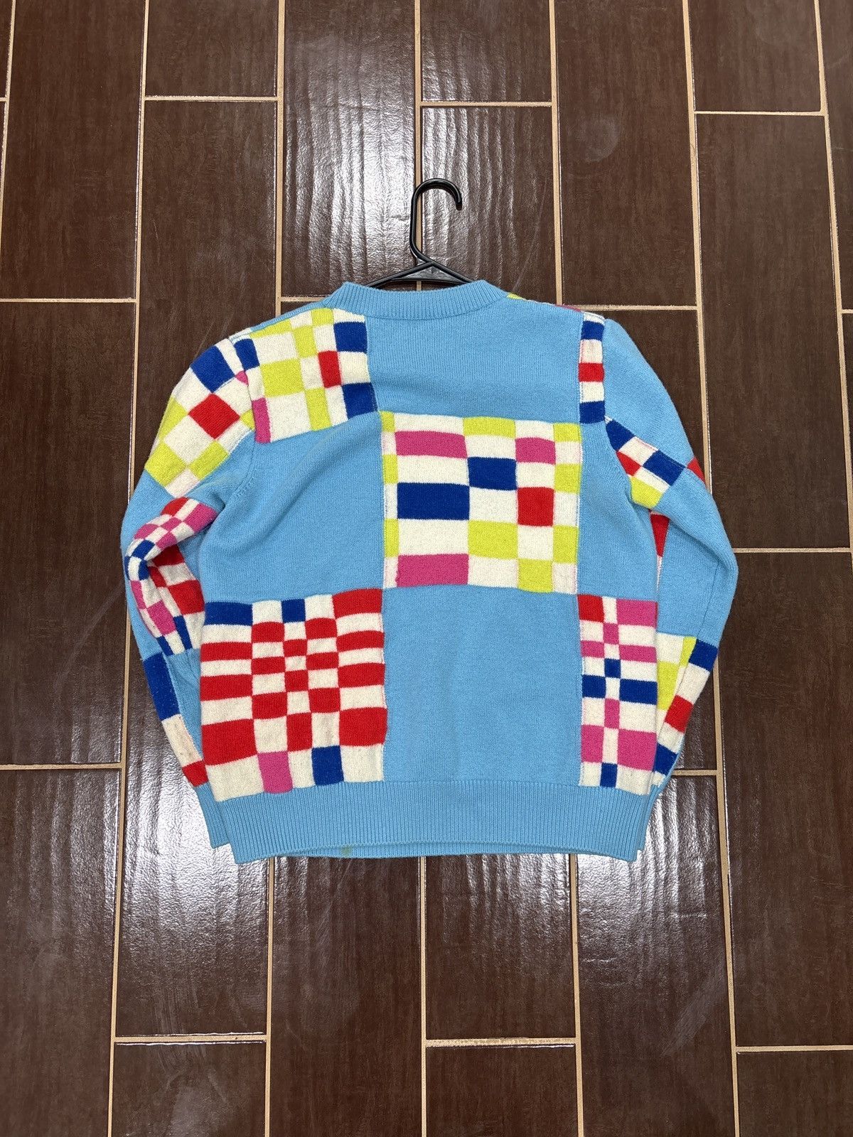 Louis Vuitton USED Louis Vuitton Distorted Giant Damier Knit Sweater SZ S Size US S / EU 44-46 / 1 - 4 Thumbnail