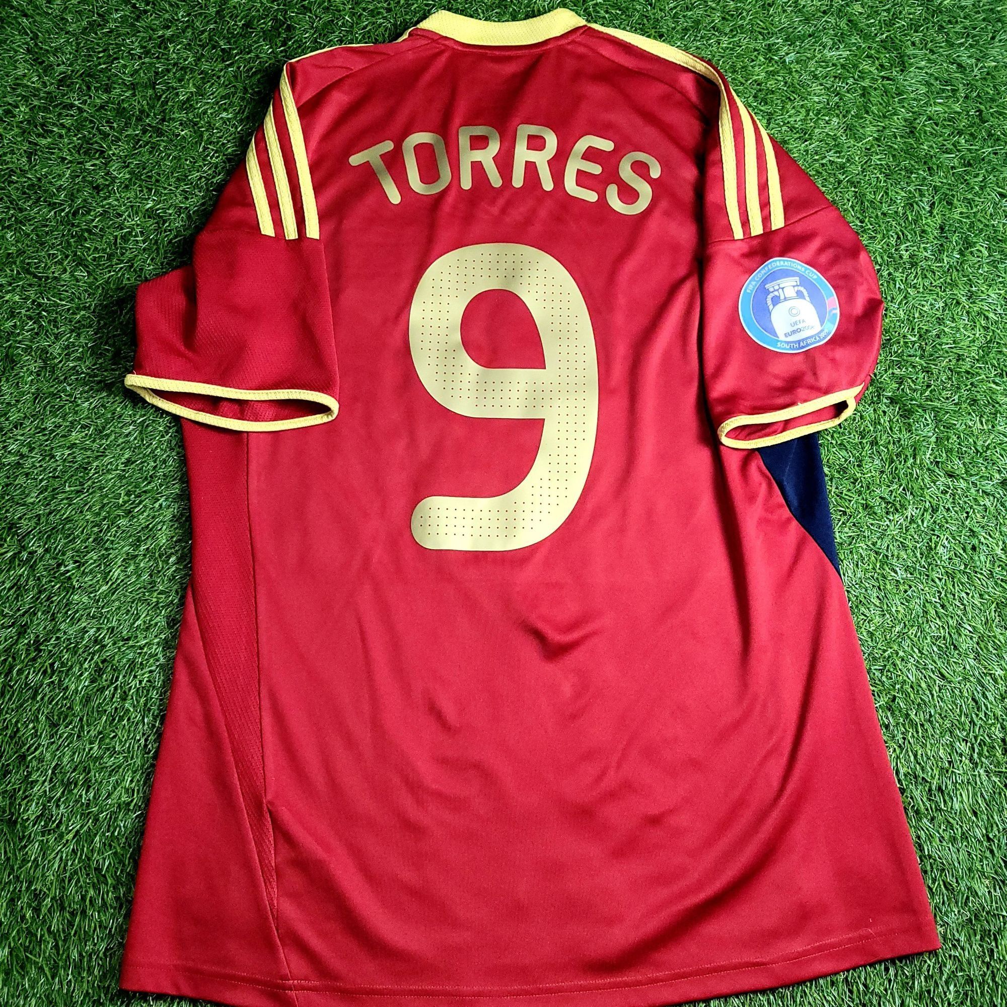 Adidas Torres Spain 2009 CONFEDERATIONS CUP Soccer Jersey M Size US M / EU 48-50 / 2 - 2 Thumbnail