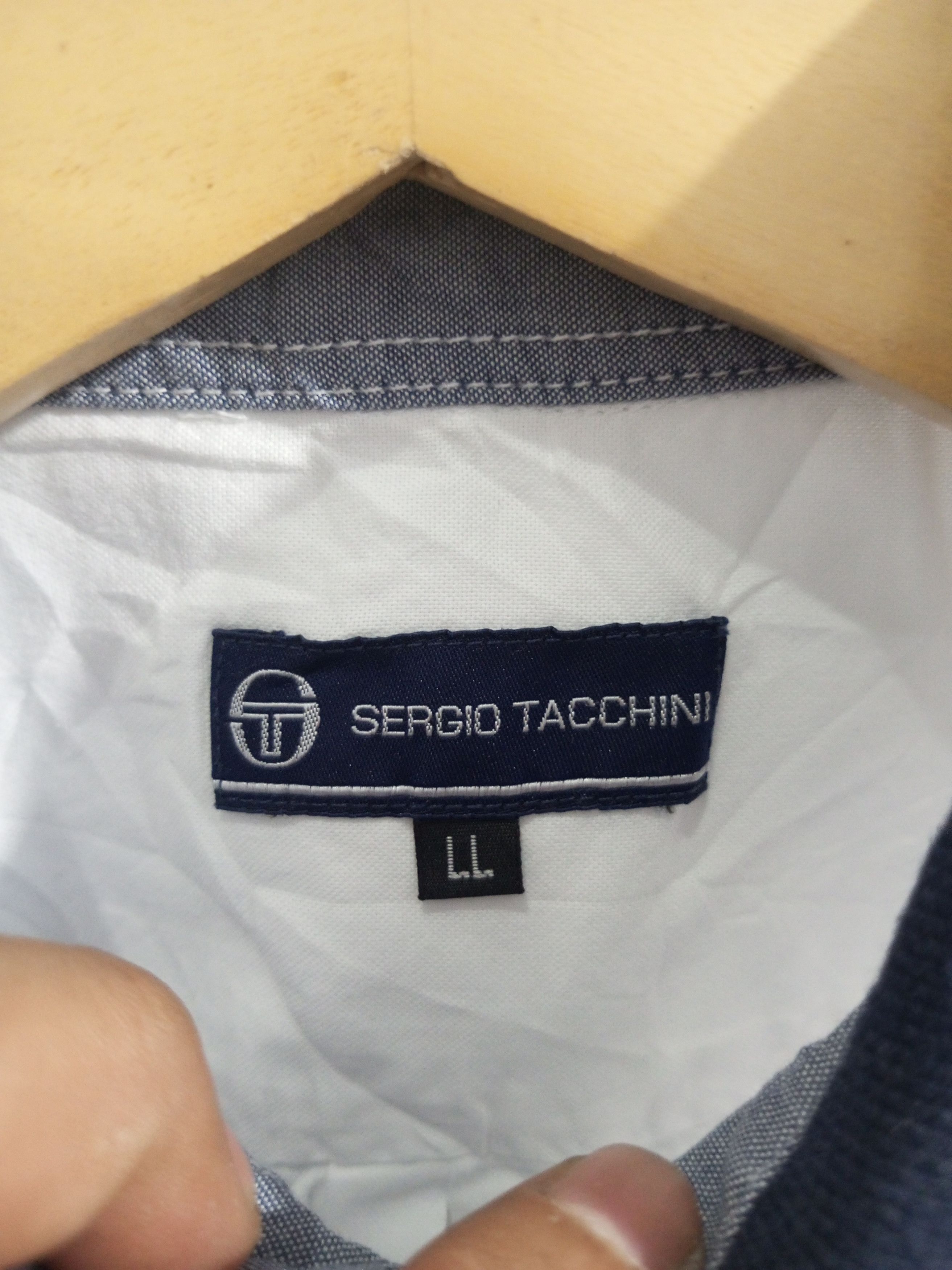 Sergio Tacchini Vintage sergio tacchini boxy shirt Size US L / EU 52-54 / 3 - 10 Thumbnail