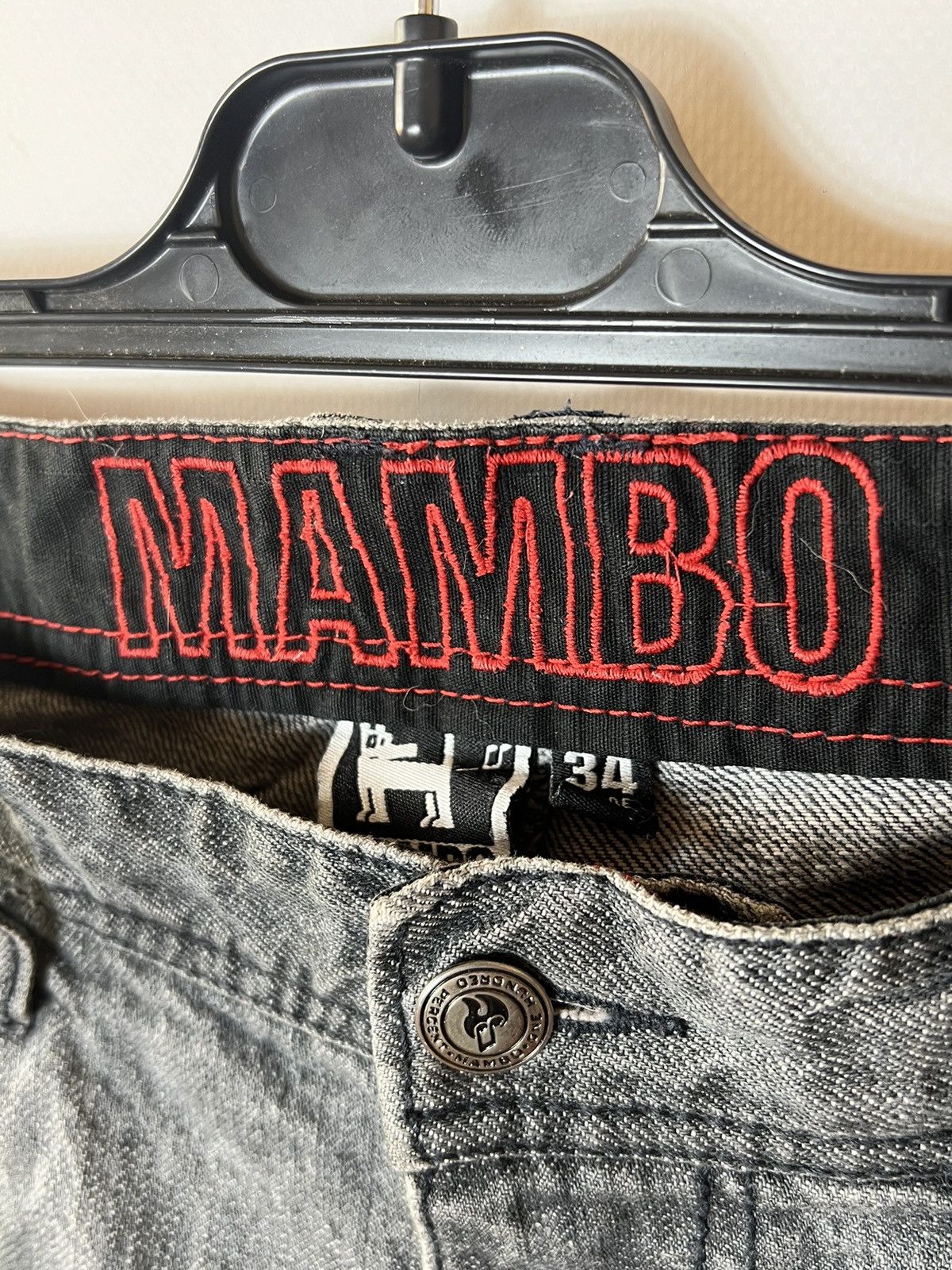 Mambo × Vintage Mambo vintage gray denim shorts Size US 34 / EU 50 - 6 Thumbnail