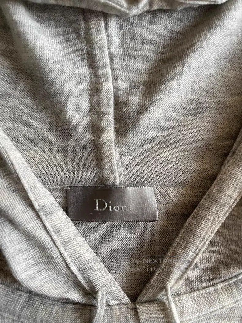 Dior Dior Hooded Drawstring Knit Patchwork Sweatshirt Size US M / EU 48-50 / 2 - 4 Thumbnail