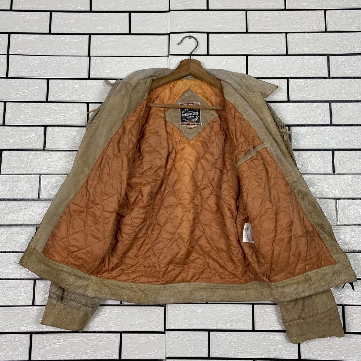 Japanese Brand 📌Vintage Genuine Leather Jacket Creation Cube Issey Miyake Size US M / EU 48-50 / 2 - 16 Thumbnail