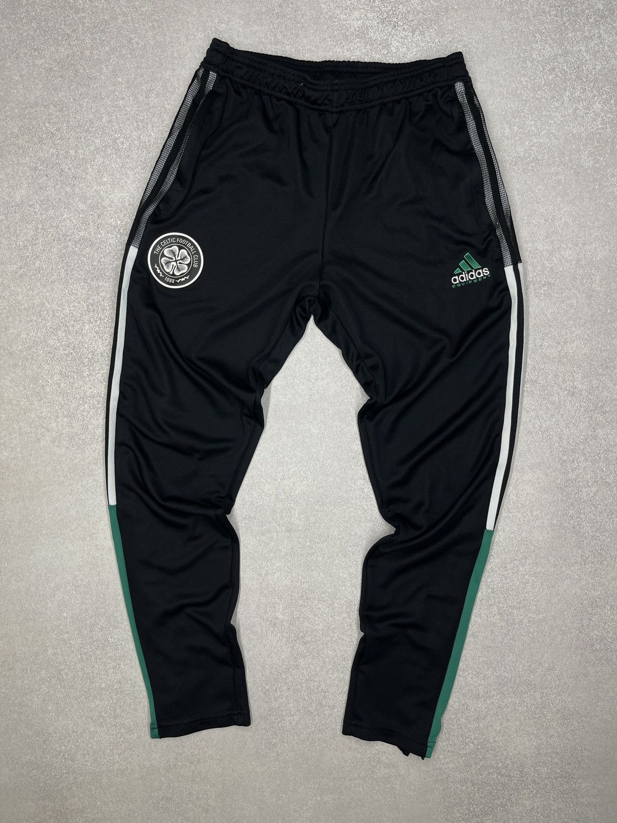 Adidas Mens Adidas Equipment Celtic Football Sweatpants Black Size US 32 / EU 48 - 2 Thumbnail