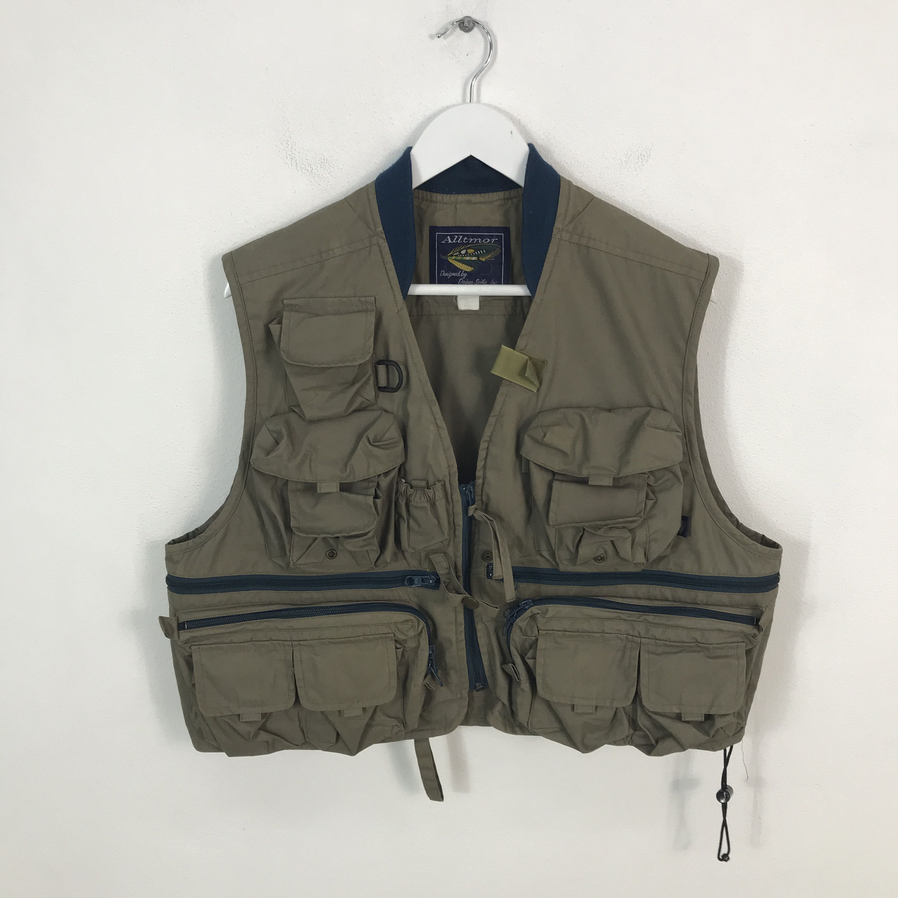 Japanese Brand Alltmor Multi Pocket Vest Jacket Size US L / EU 52-54 / 3 - 1 Thumbnail