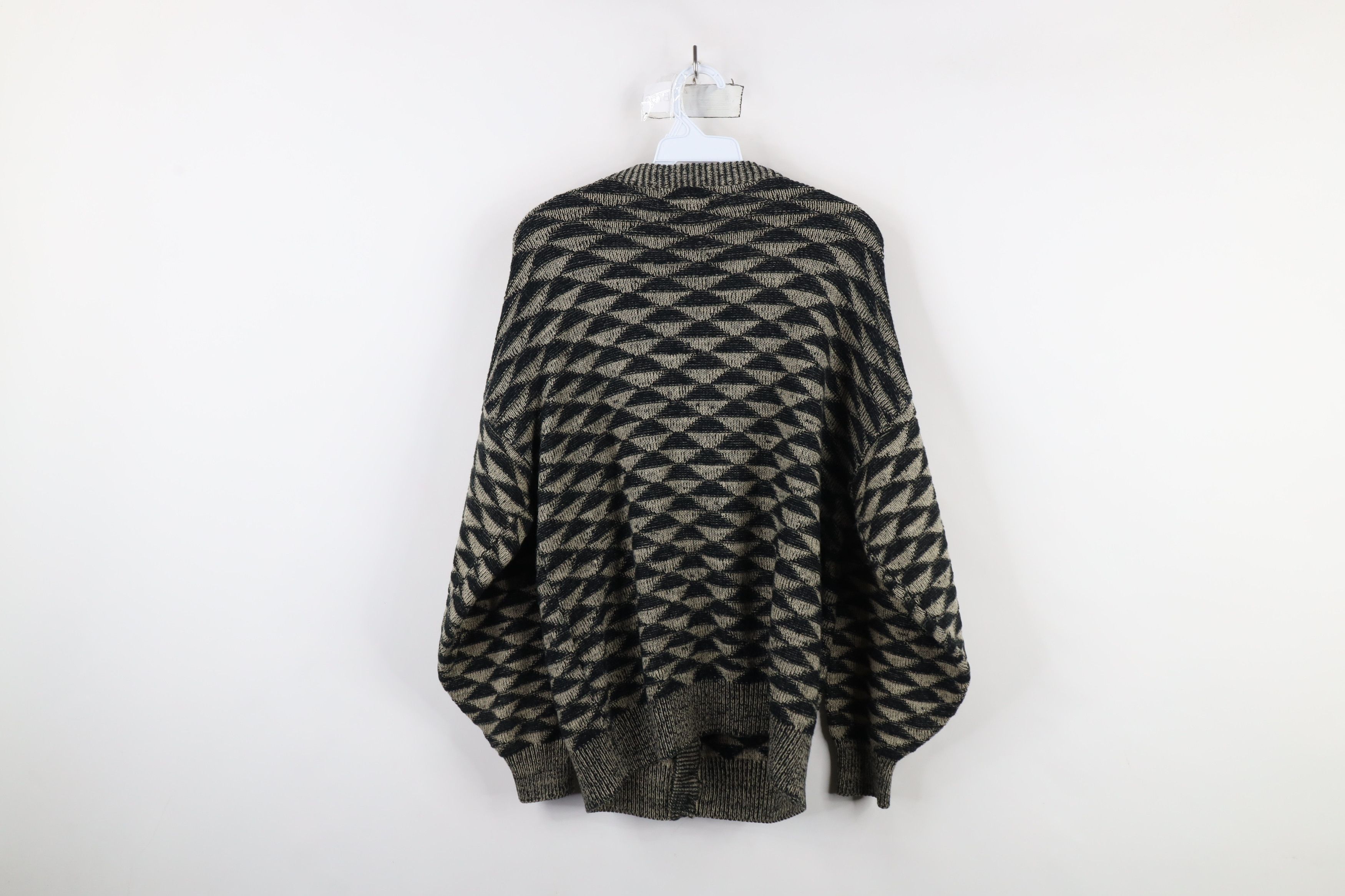 Vintage Vintage 90s Streetwear Geometric Button Cardigan Sweater Size US S / EU 44-46 / 1 - 8 Thumbnail