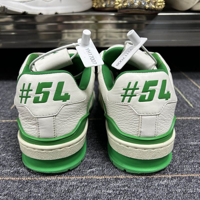 Louis Vuitton Louis Vuitton Stylish Green and White Trainers -2508 Size US 5.5 / EU 38 - 3 Thumbnail