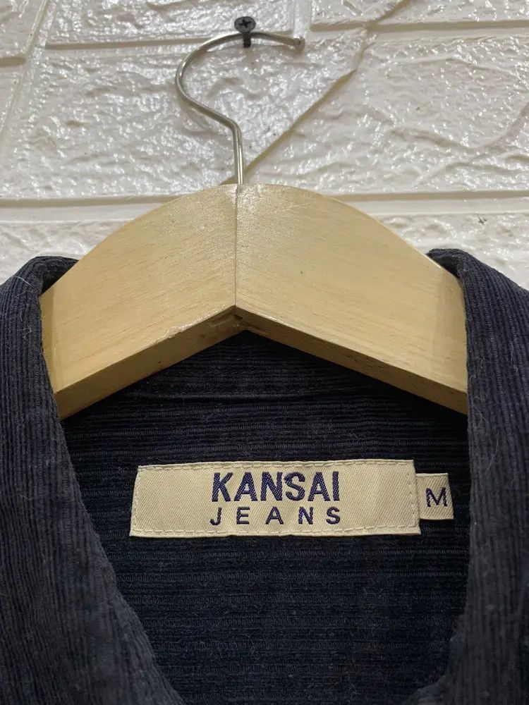 Kansai Yamamoto Vintage kansai jeans double pocket black corduroy shirt Size US M / EU 48-50 / 2 - 7 Thumbnail