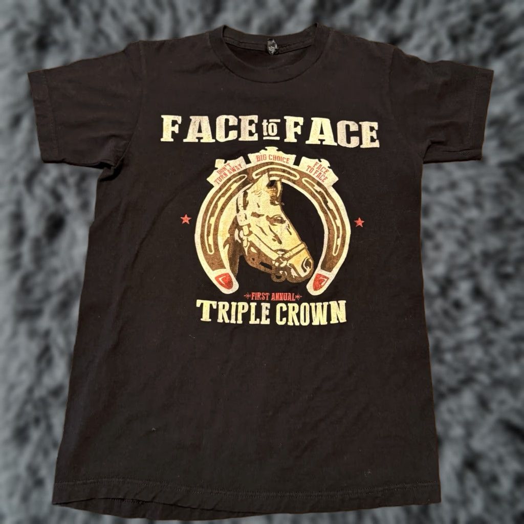 Face To Face Band Shirt Small Black First Annual