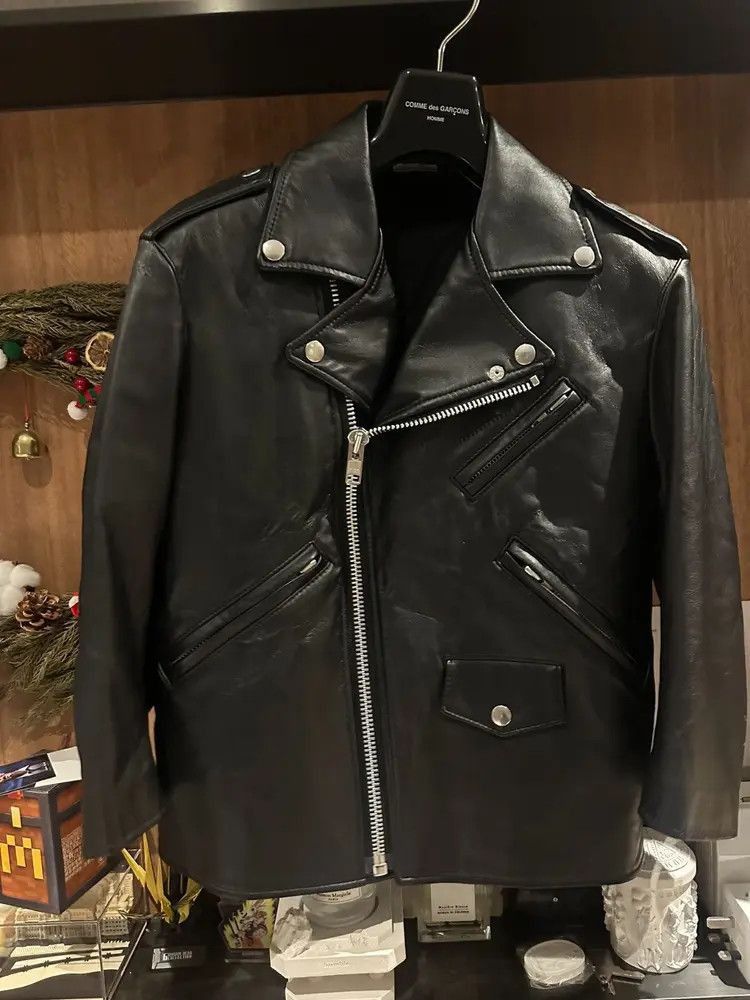 Comme des Garcons Black Comme Des Garçons Balck Leather Bike Jacket Size US XS / EU 42 / 0 - 1 Thumbnail