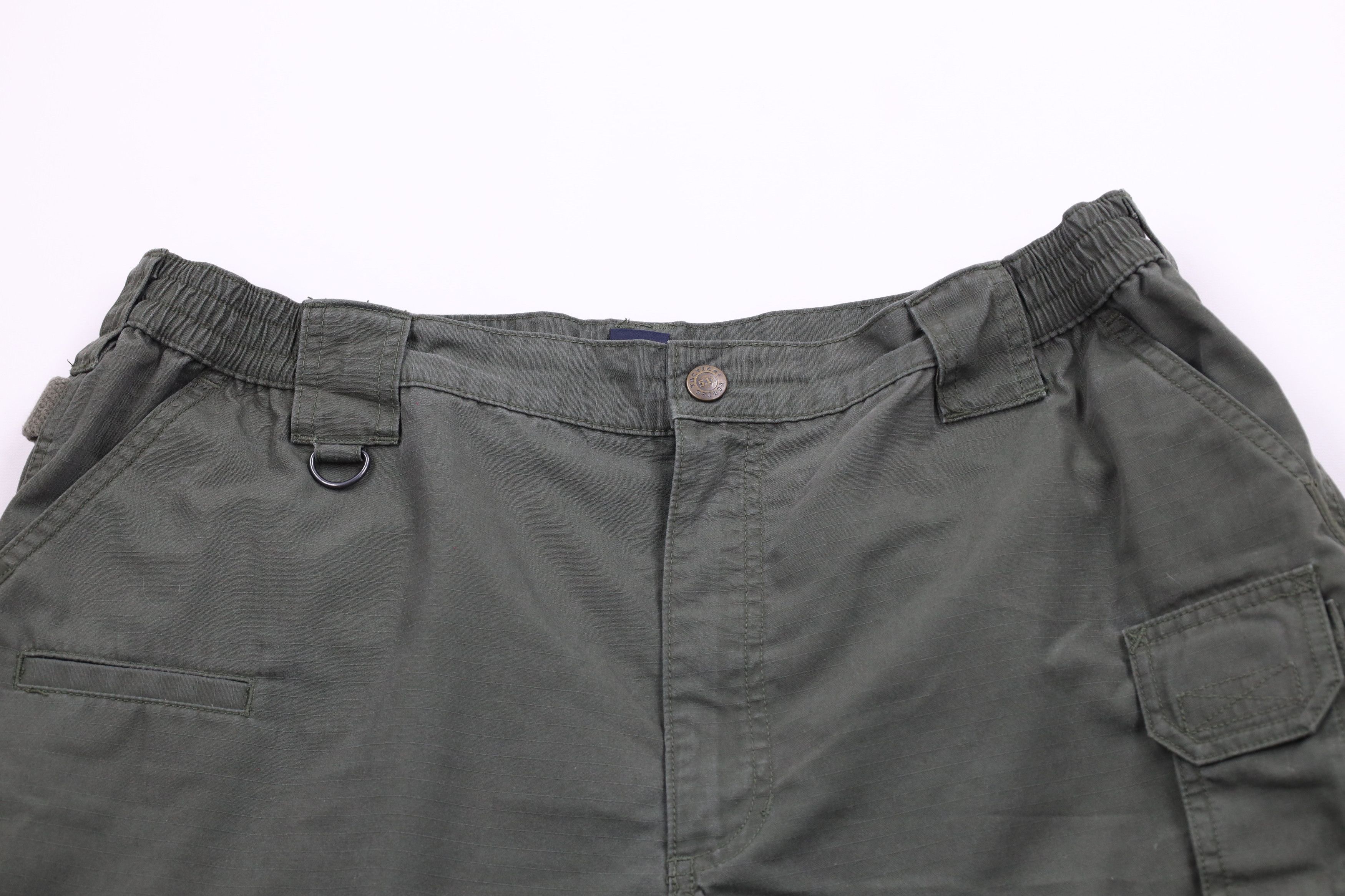 Vintage 5.11 Tactical Series Ripstop Uniform Cargo Shorts Green Size US 40 / EU 56 - 2 Thumbnail